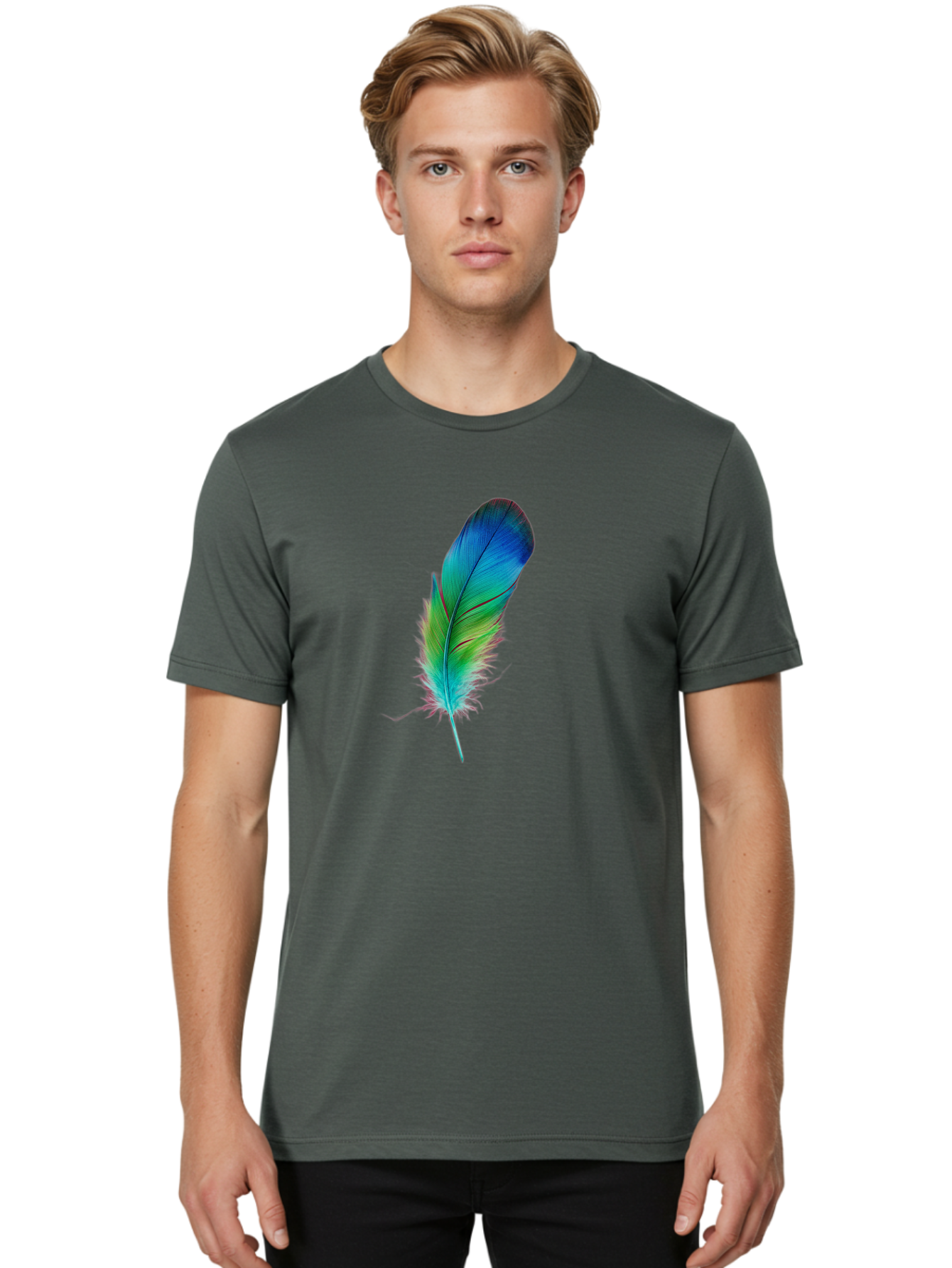 Colorful-Feather Men'S Graphic Tee, 100% Cotton, Comfortable Casual Summer Wear, Machine Washable, Vintage Camera, Old Camera, Antique Camera, Black Camera, Classic Photography, Photography Equipment, Nostalgic Device, Film Camera, Camera Art Bai728