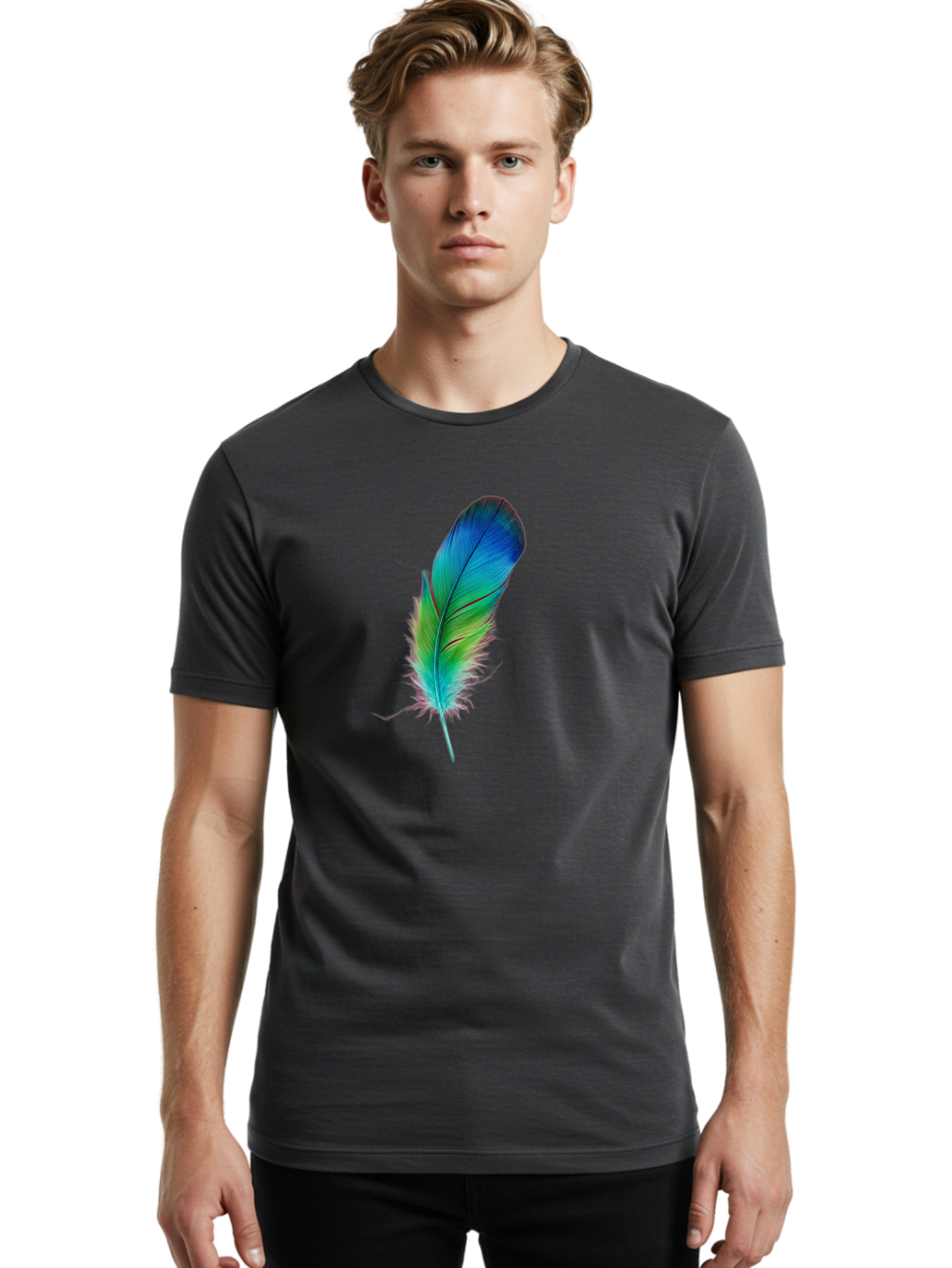 Colorful-Feather Men'S Graphic Tee, 100% Cotton, Comfortable Casual Summer Wear, Machine Washable, Vintage Camera, Old Camera, Antique Camera, Black Camera, Classic Photography, Photography Equipment, Nostalgic Device, Film Camera, Camera Art Bai728