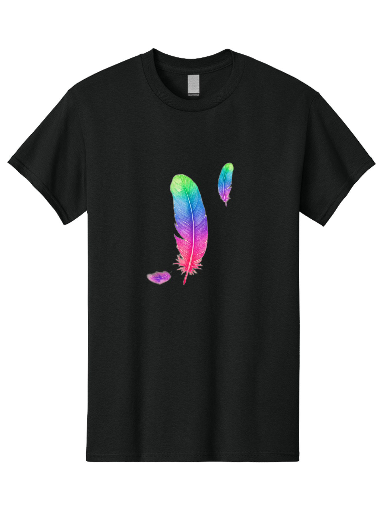 Colorful-Feathers-1 Men'S Graphic Tee, 100% Cotton, Comfortable Casual Summer Wear, Machine Washable, Vintage Camera, Old Camera, Antique Camera, Black Camera, Classic Photography, Photography Equipment, Nostalgic Device, Film Camera, Bai729