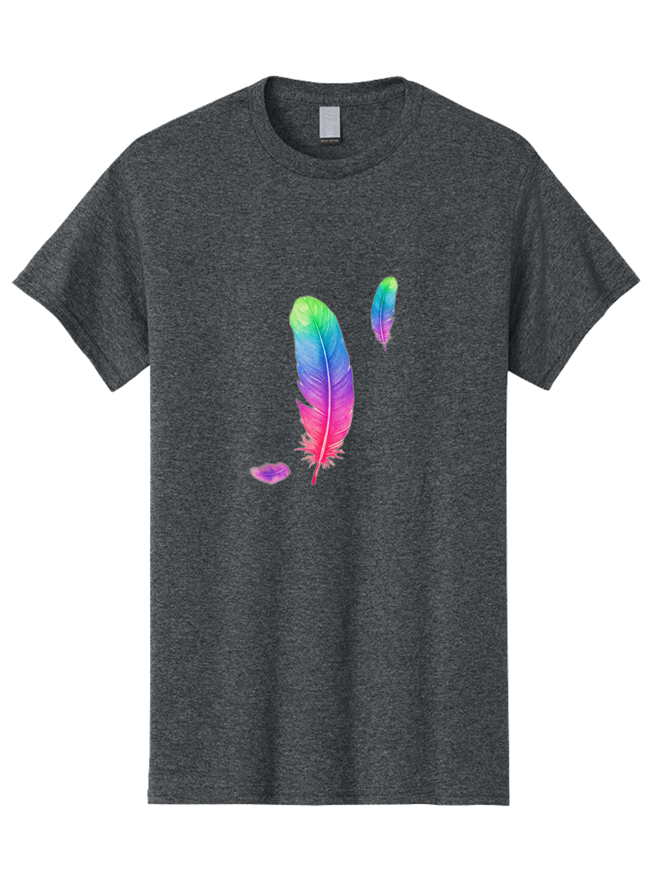 Colorful-Feathers-1 Men'S Graphic Tee, 100% Cotton, Comfortable Casual Summer Wear, Machine Washable, Vintage Camera, Old Camera, Antique Camera, Black Camera, Classic Photography, Photography Equipment, Nostalgic Device, Film Camera, Bai729