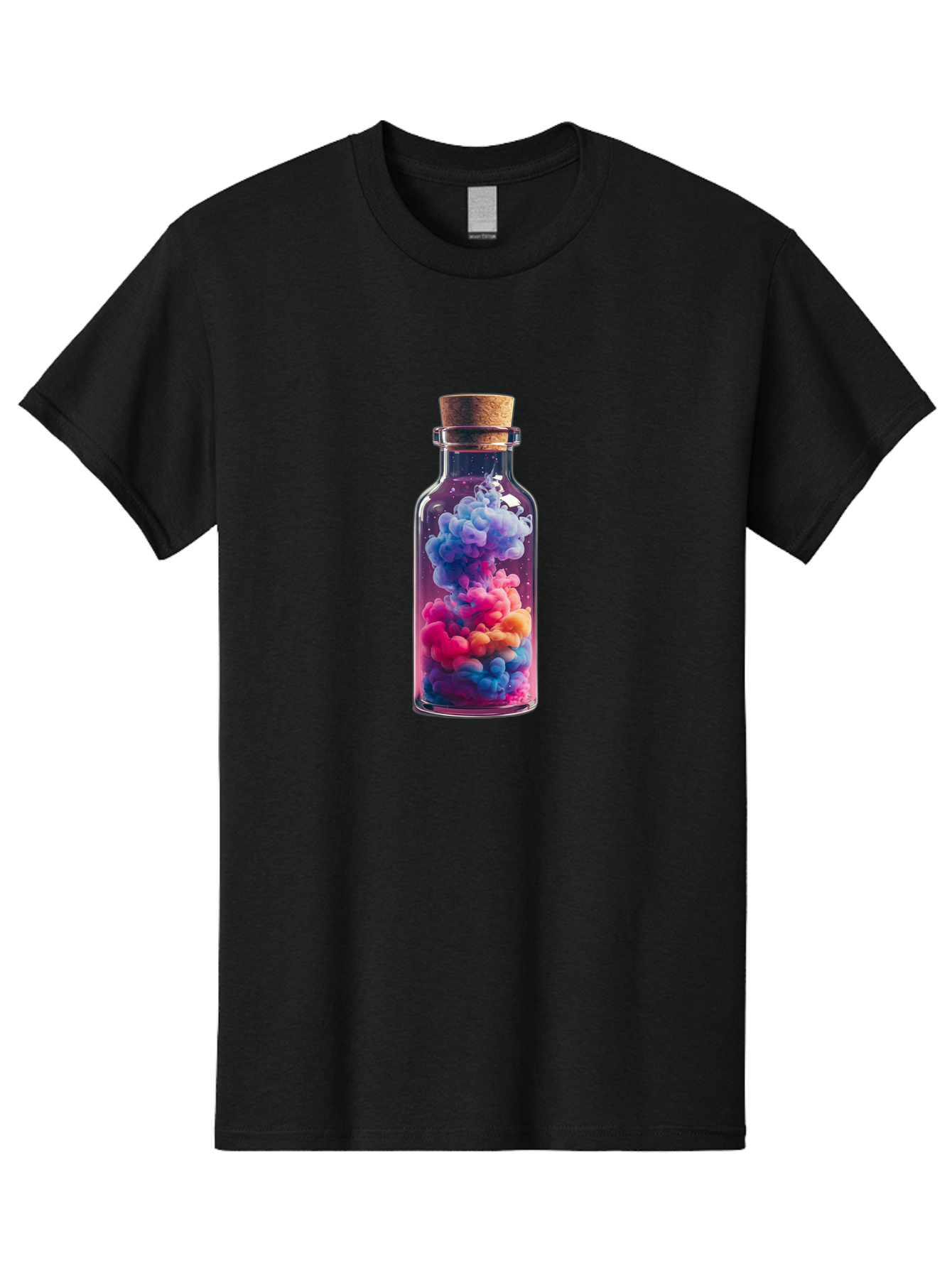 Colorful-Smoke-In-Bottle Men'S Graphic Tee, 100% Cotton, Comfortable Casual Summer Wear, Machine Washable, Vintage Camera, Old Camera, Antique Camera, Black Camera, Classic Photography, Photography Equipment, Nostalgic Device, Film Camera, Bai731