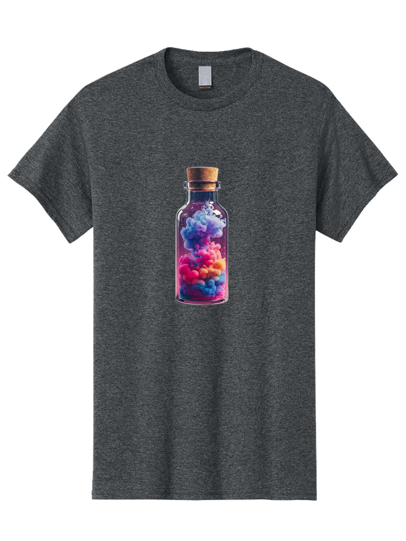 Colorful-Smoke-In-Bottle Men'S Graphic Tee, 100% Cotton, Comfortable Casual Summer Wear, Machine Washable, Vintage Camera, Old Camera, Antique Camera, Black Camera, Classic Photography, Photography Equipment, Nostalgic Device, Film Camera, Bai731
