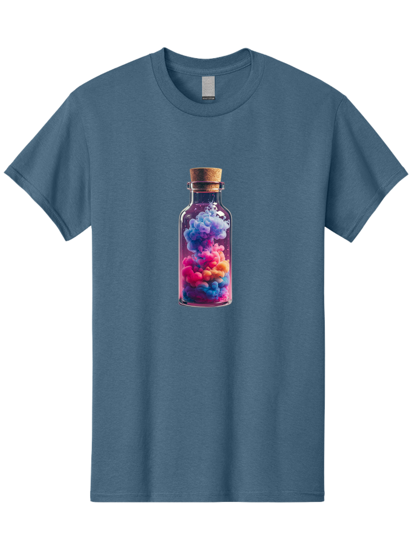 Colorful-Smoke-In-Bottle Men'S Graphic Tee, 100% Cotton, Comfortable Casual Summer Wear, Machine Washable, Vintage Camera, Old Camera, Antique Camera, Black Camera, Classic Photography, Photography Equipment, Nostalgic Device, Film Camera, Bai731