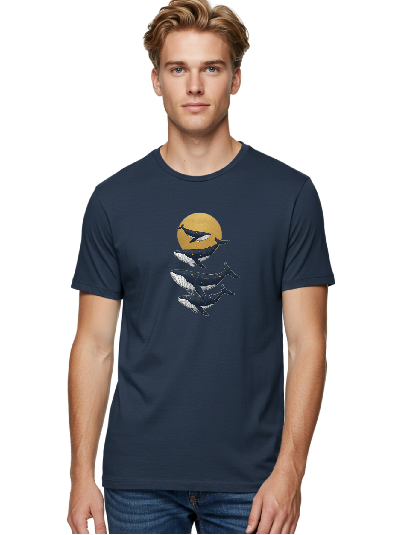 Constellation-Whales Men'S Graphic Tee, 100% Cotton, Comfortable Casual Summer Wear, Machine Washable, Vintage Camera, Old Camera, Antique Camera, Black Camera, Classic Photography, Photography Equipment, Nostalgic Device, Film Camera, Bai733