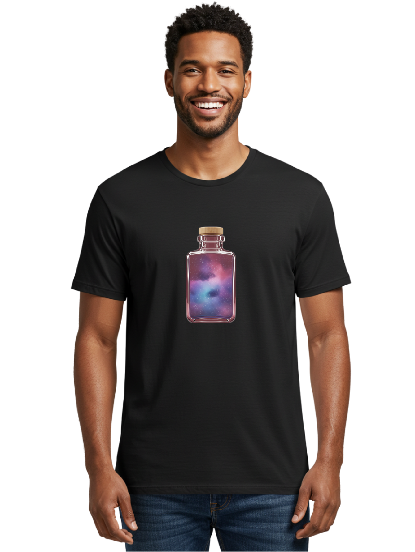 Cosmic-Liquid-Bottle Men'S Graphic Tee, 100% Cotton, Comfortable Casual Summer Wear, Machine Washable, Vintage Camera, Old Camera, Antique Camera, Black Camera, Classic Photography, Photography Equipment, Nostalgic Device, Film Camera, Bai735