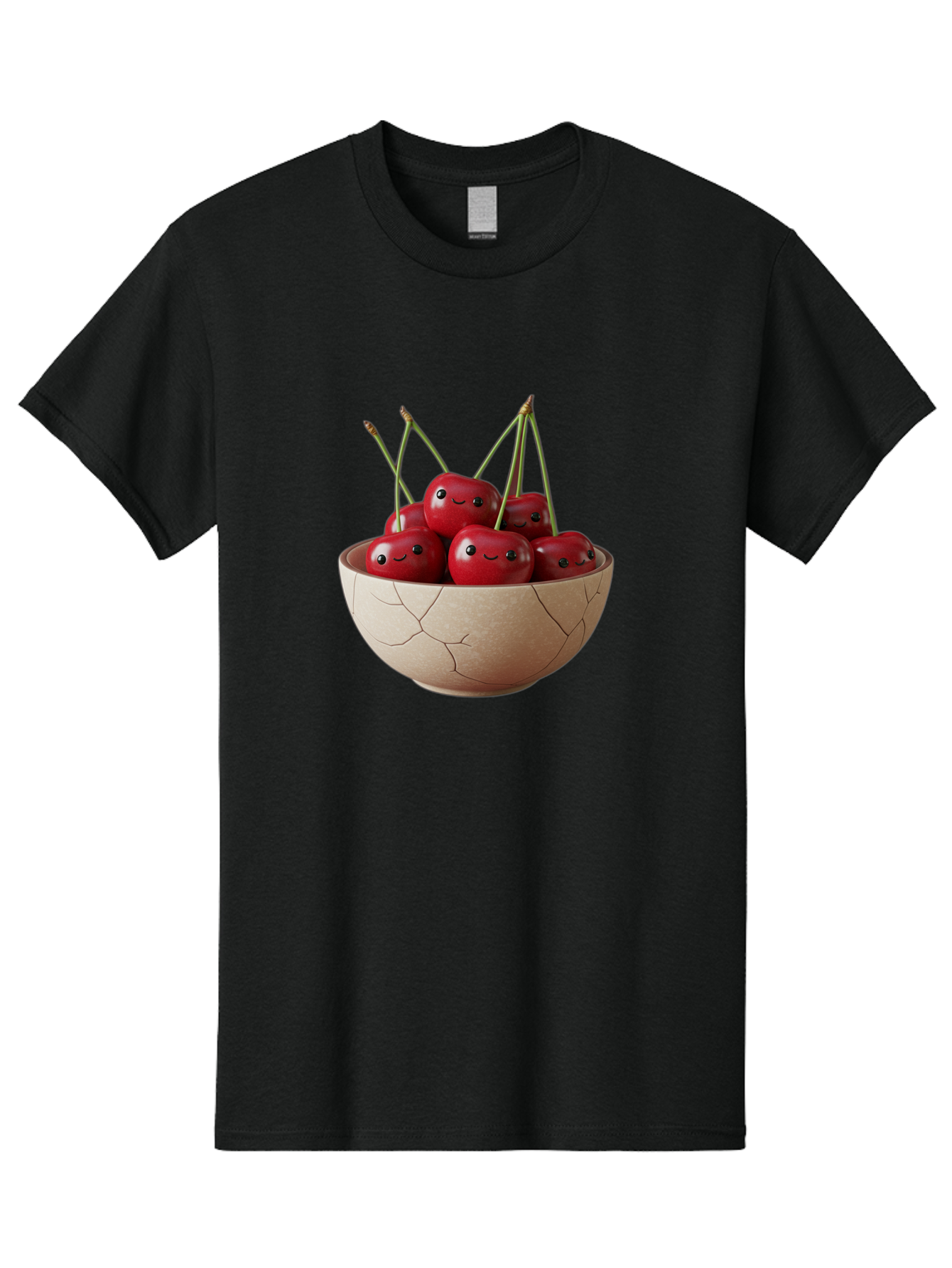 Cracked-Bowl-Cherries-1 Men'S Graphic Tee, 100% Cotton, Comfortable Casual Summer Wear, Machine Washable, Vintage Camera, Old Camera, Antique Camera, Black Camera, Classic Photography, Photography Equipment, Nostalgic Device, Film Camera, Bai738