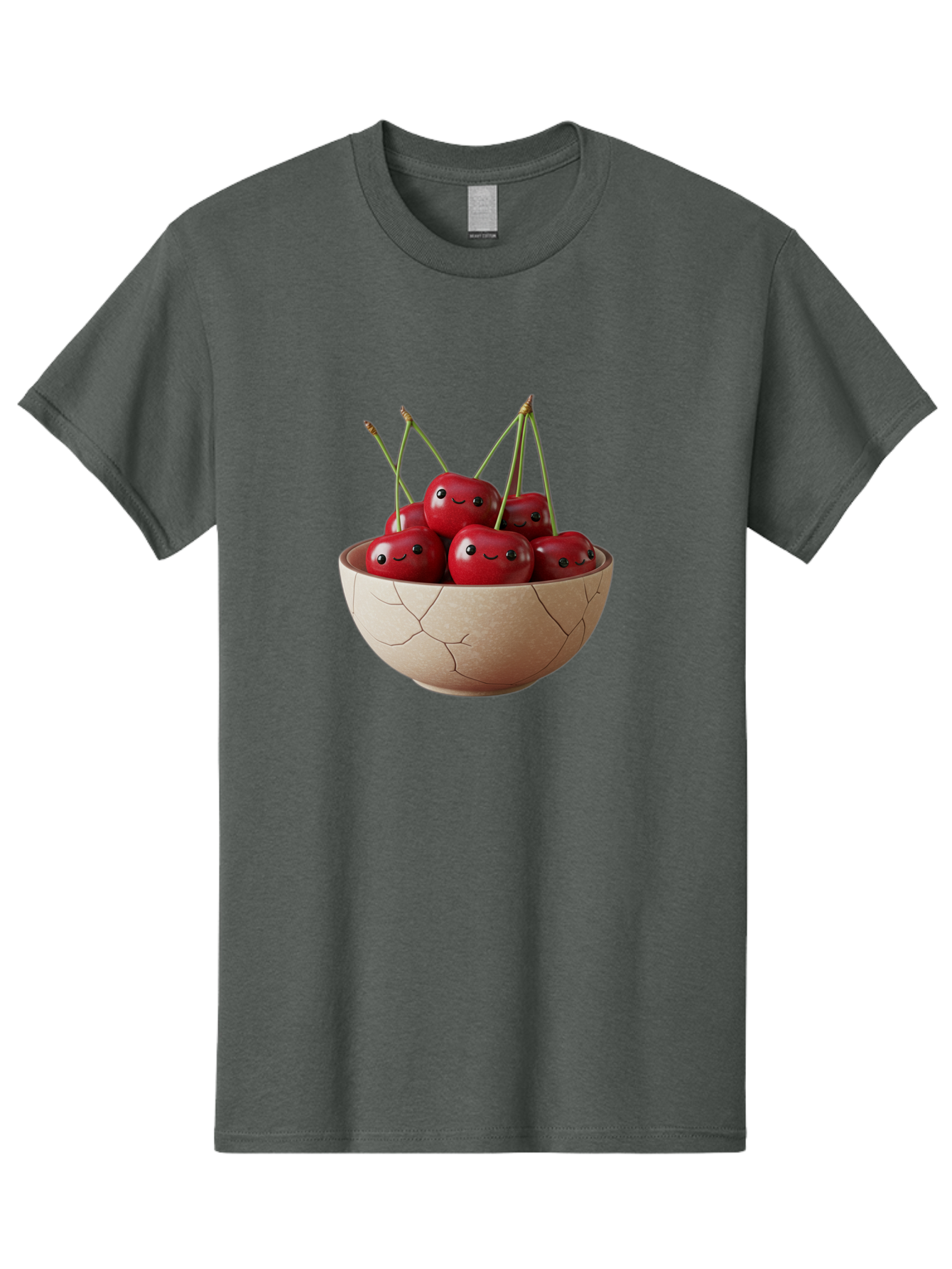 Cracked-Bowl-Cherries-1 Men'S Graphic Tee, 100% Cotton, Comfortable Casual Summer Wear, Machine Washable, Vintage Camera, Old Camera, Antique Camera, Black Camera, Classic Photography, Photography Equipment, Nostalgic Device, Film Camera, Bai738