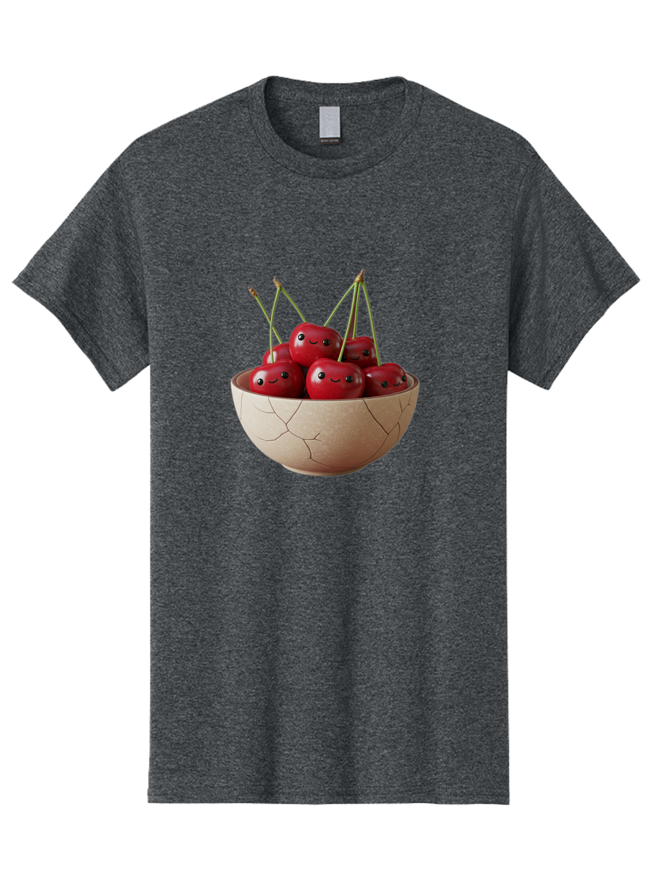 Cracked-Bowl-Cherries-1 Men'S Graphic Tee, 100% Cotton, Comfortable Casual Summer Wear, Machine Washable, Vintage Camera, Old Camera, Antique Camera, Black Camera, Classic Photography, Photography Equipment, Nostalgic Device, Film Camera, Bai738
