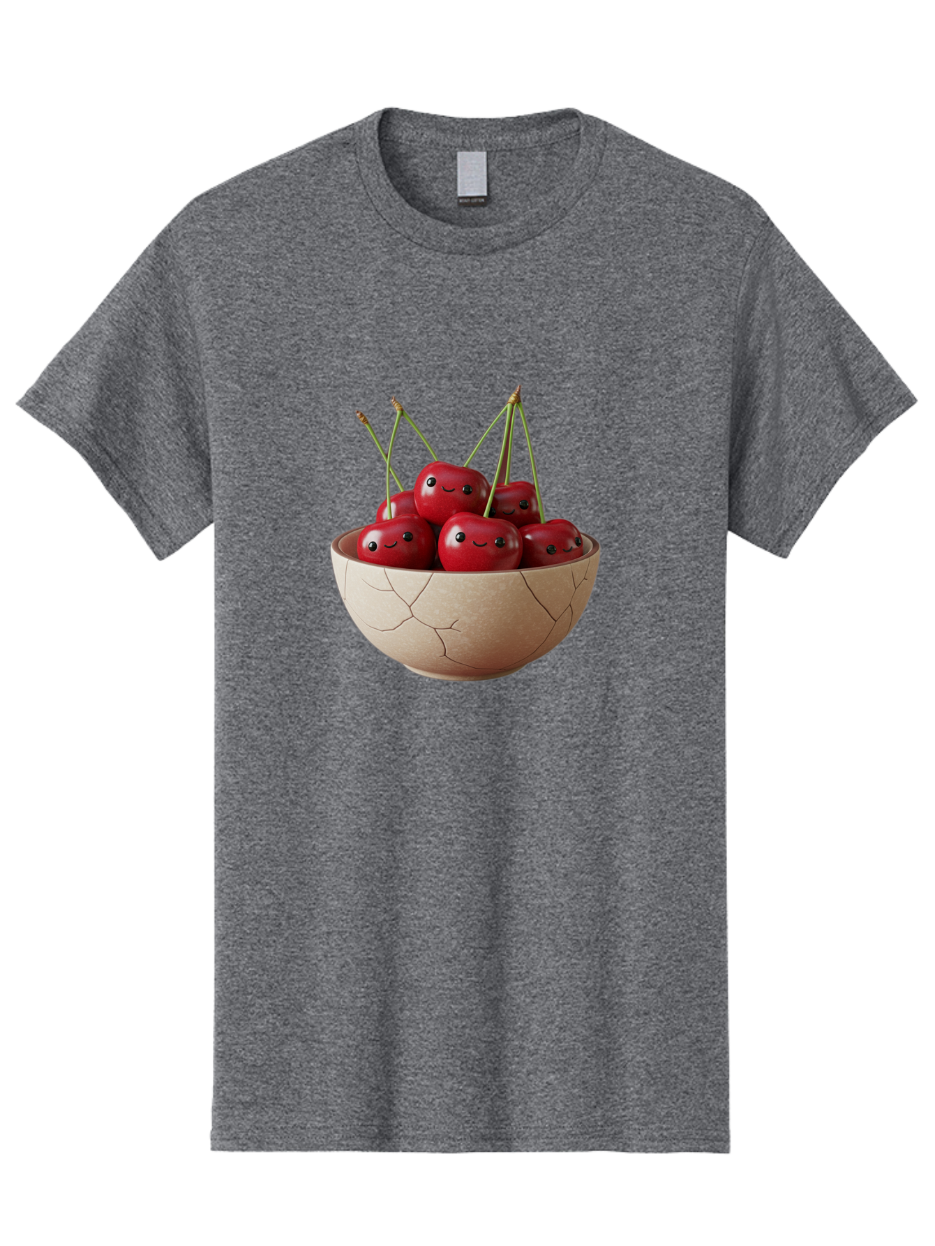 Cracked-Bowl-Cherries-1 Men'S Graphic Tee, 100% Cotton, Comfortable Casual Summer Wear, Machine Washable, Vintage Camera, Old Camera, Antique Camera, Black Camera, Classic Photography, Photography Equipment, Nostalgic Device, Film Camera, Bai738
