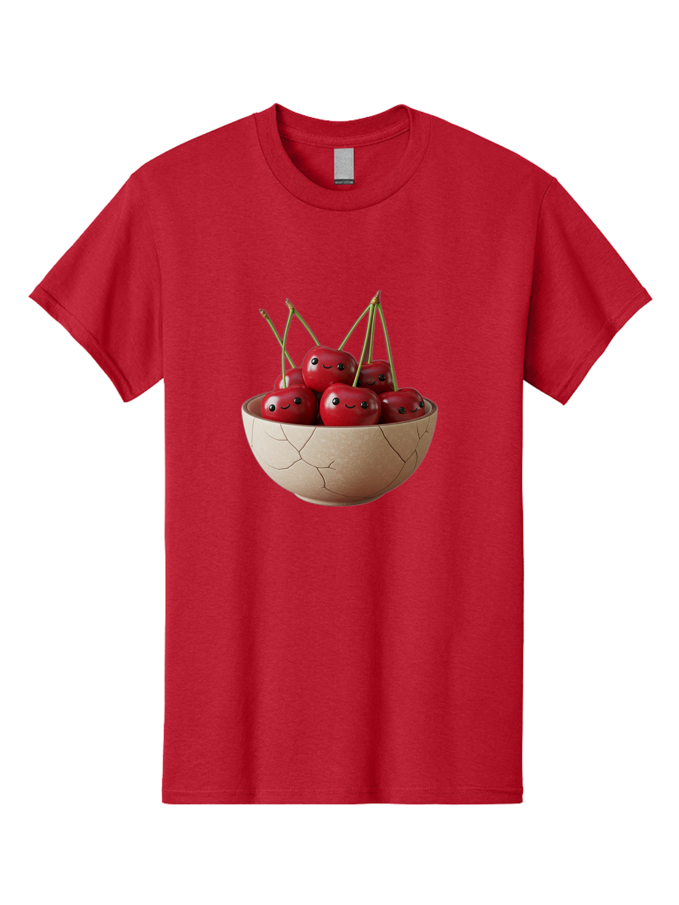 Cracked-Bowl-Cherries-1 Men'S Graphic Tee, 100% Cotton, Comfortable Casual Summer Wear, Machine Washable, Vintage Camera, Old Camera, Antique Camera, Black Camera, Classic Photography, Photography Equipment, Nostalgic Device, Film Camera, Bai738