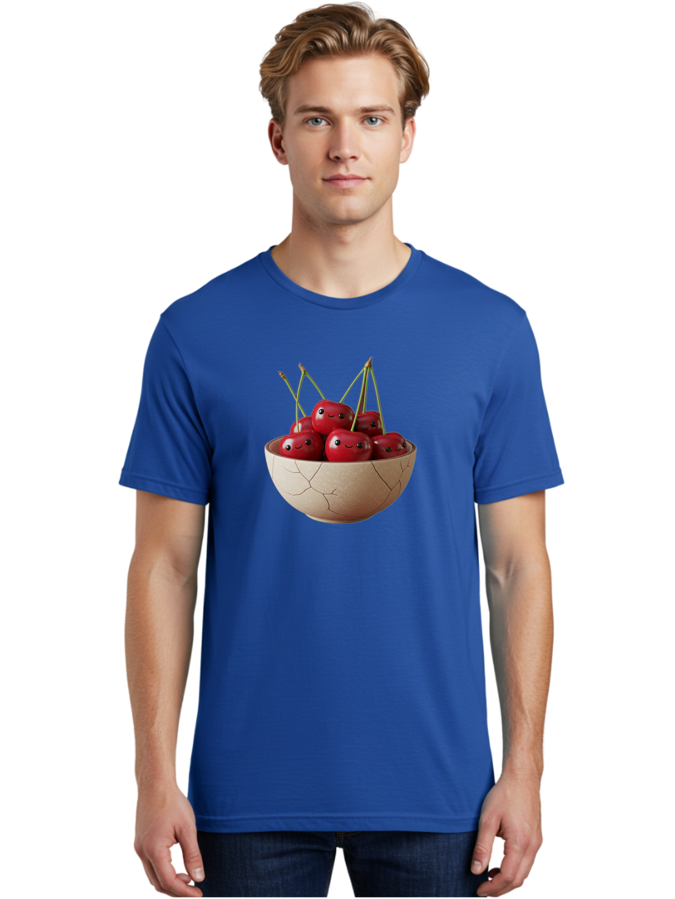 Cracked-Bowl-Cherries-1 Men'S Graphic Tee, 100% Cotton, Comfortable Casual Summer Wear, Machine Washable, Vintage Camera, Old Camera, Antique Camera, Black Camera, Classic Photography, Photography Equipment, Nostalgic Device, Film Camera, Bai738