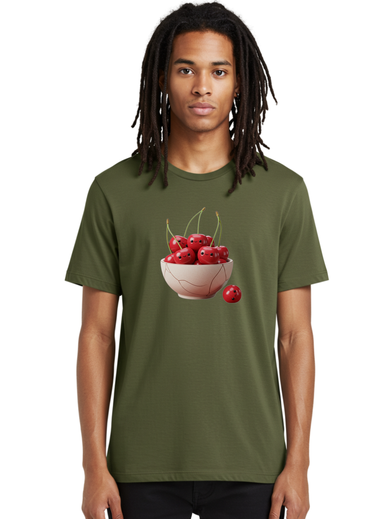 Cracked-Bowl-Cherries-2 Men'S Graphic Tee, 100% Cotton, Comfortable Casual Summer Wear, Machine Washable, Vintage Camera, Old Camera, Antique Camera, Black Camera, Classic Photography, Photography Equipment, Nostalgic Device, Film Camera, Bai739