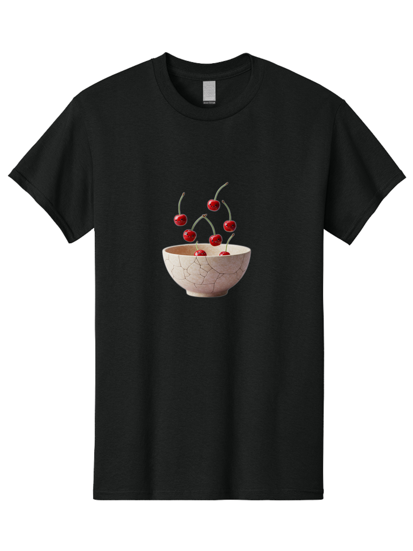 Cracked-Bowl-Cherries-3 Men'S Graphic Tee, 100% Cotton, Comfortable Casual Summer Wear, Machine Washable, Vintage Camera, Old Camera, Antique Camera, Black Camera, Classic Photography, Photography Equipment, Nostalgic Device, Film Camera, Bai740