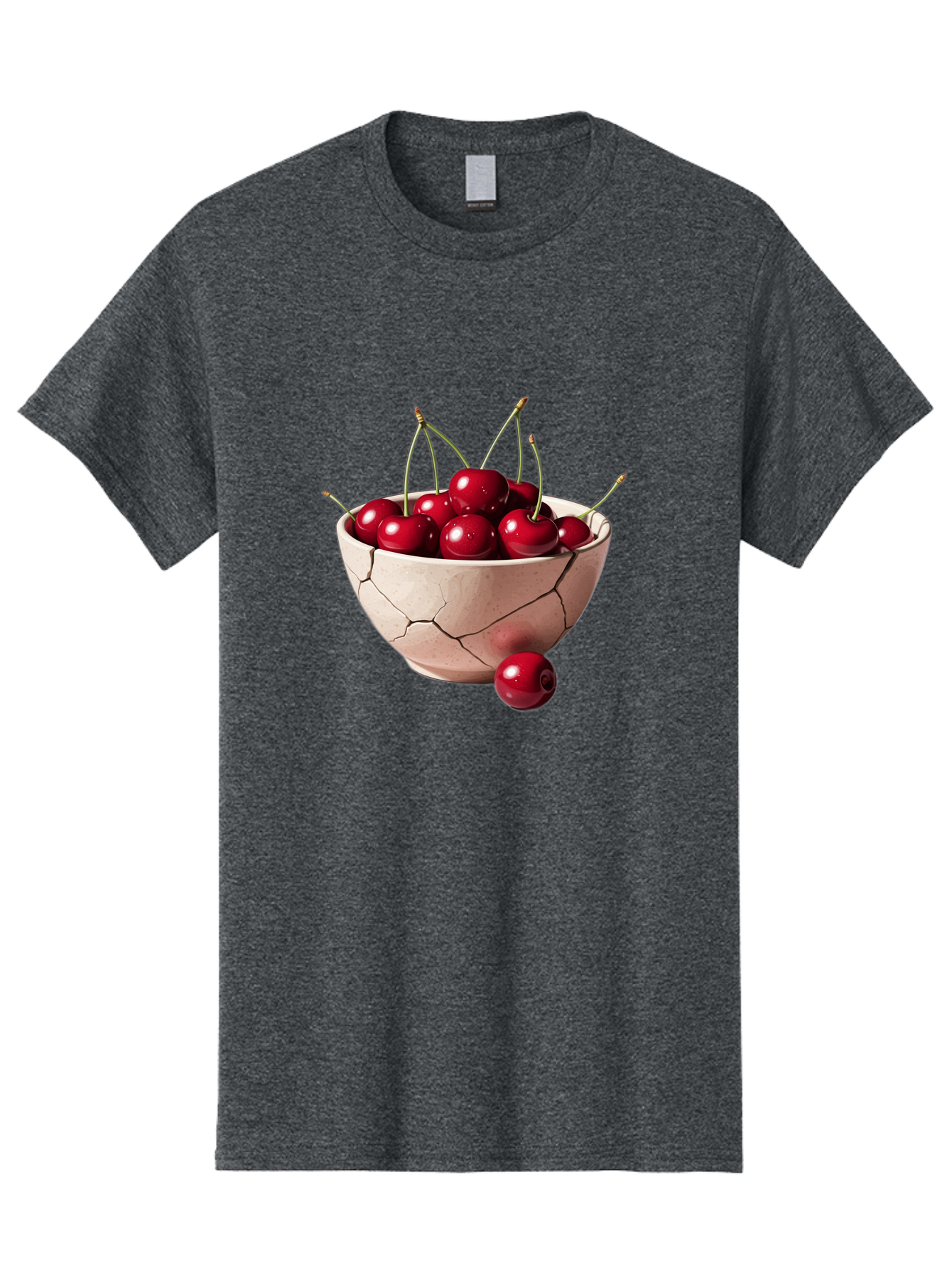 Cracked-Bowl-Cherries-4 Men'S Graphic Tee, 100% Cotton, Comfortable Casual Summer Wear, Machine Washable, Vintage Camera, Old Camera, Antique Camera, Black Camera, Classic Photography, Photography Equipment, Nostalgic Device, Film Camera, Bai741