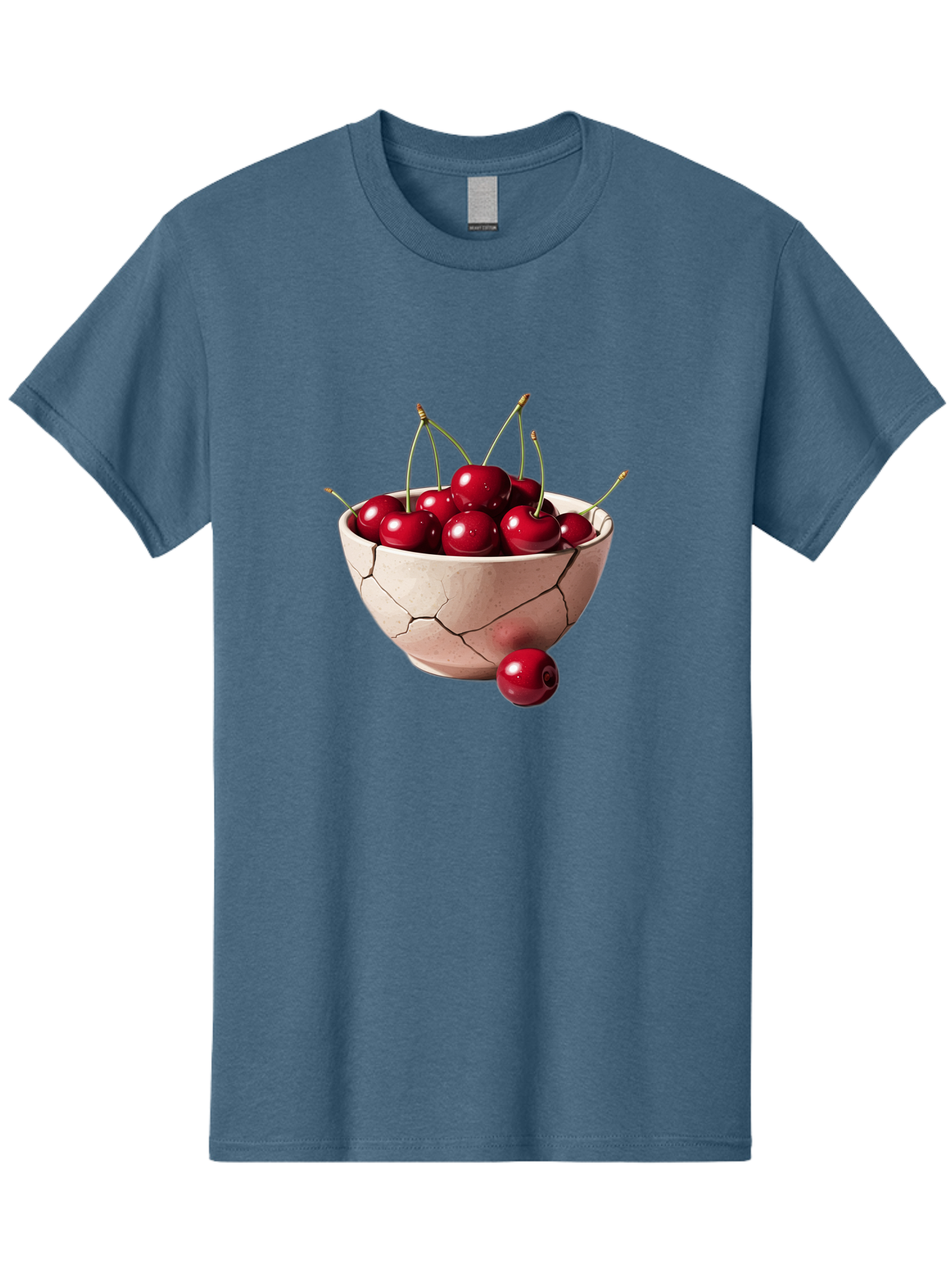 Cracked-Bowl-Cherries-4 Men'S Graphic Tee, 100% Cotton, Comfortable Casual Summer Wear, Machine Washable, Vintage Camera, Old Camera, Antique Camera, Black Camera, Classic Photography, Photography Equipment, Nostalgic Device, Film Camera, Bai741