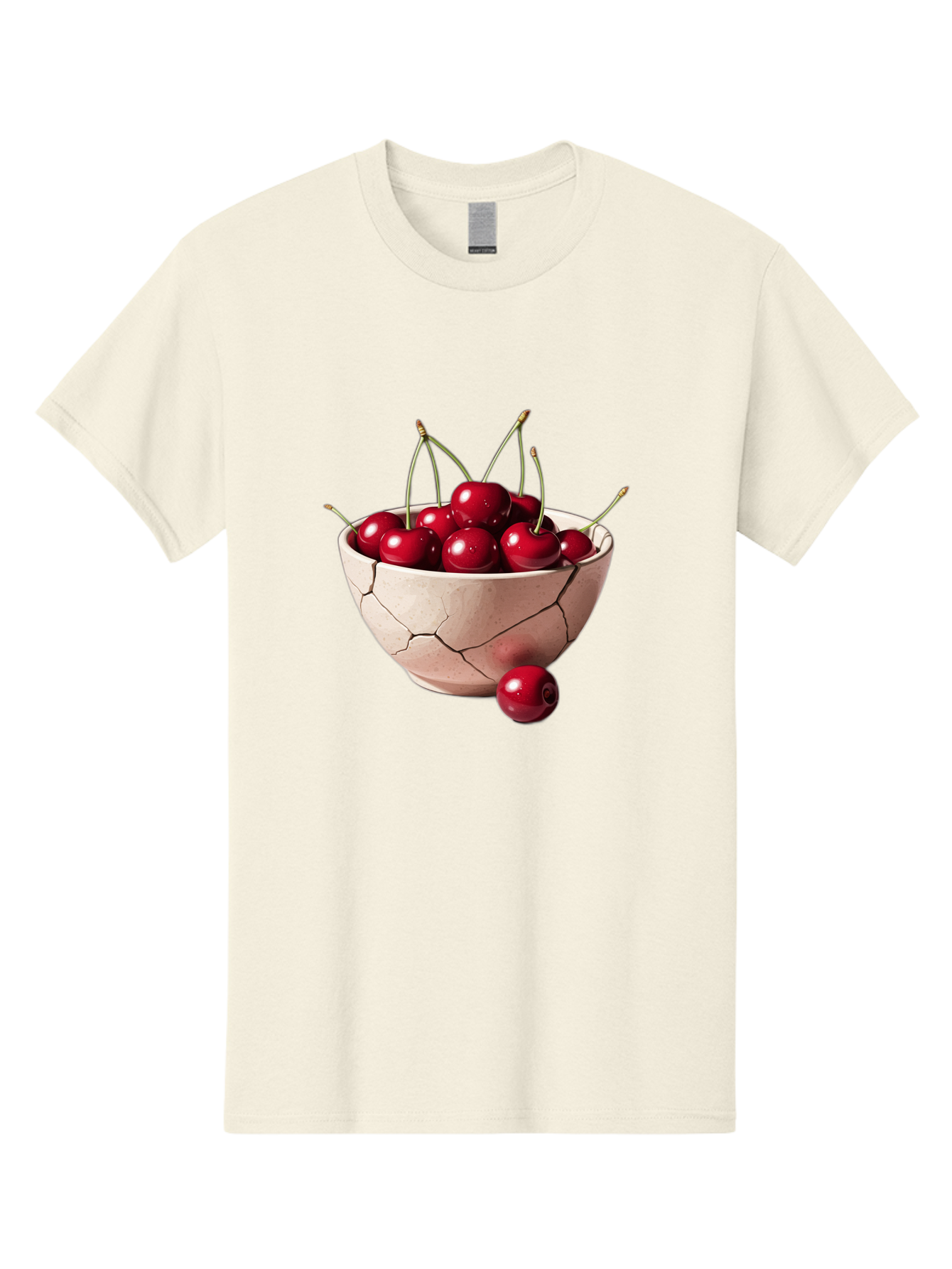 Cracked-Bowl-Cherries-4 Men'S Graphic Tee, 100% Cotton, Comfortable Casual Summer Wear, Machine Washable, Vintage Camera, Old Camera, Antique Camera, Black Camera, Classic Photography, Photography Equipment, Nostalgic Device, Film Camera, Bai741