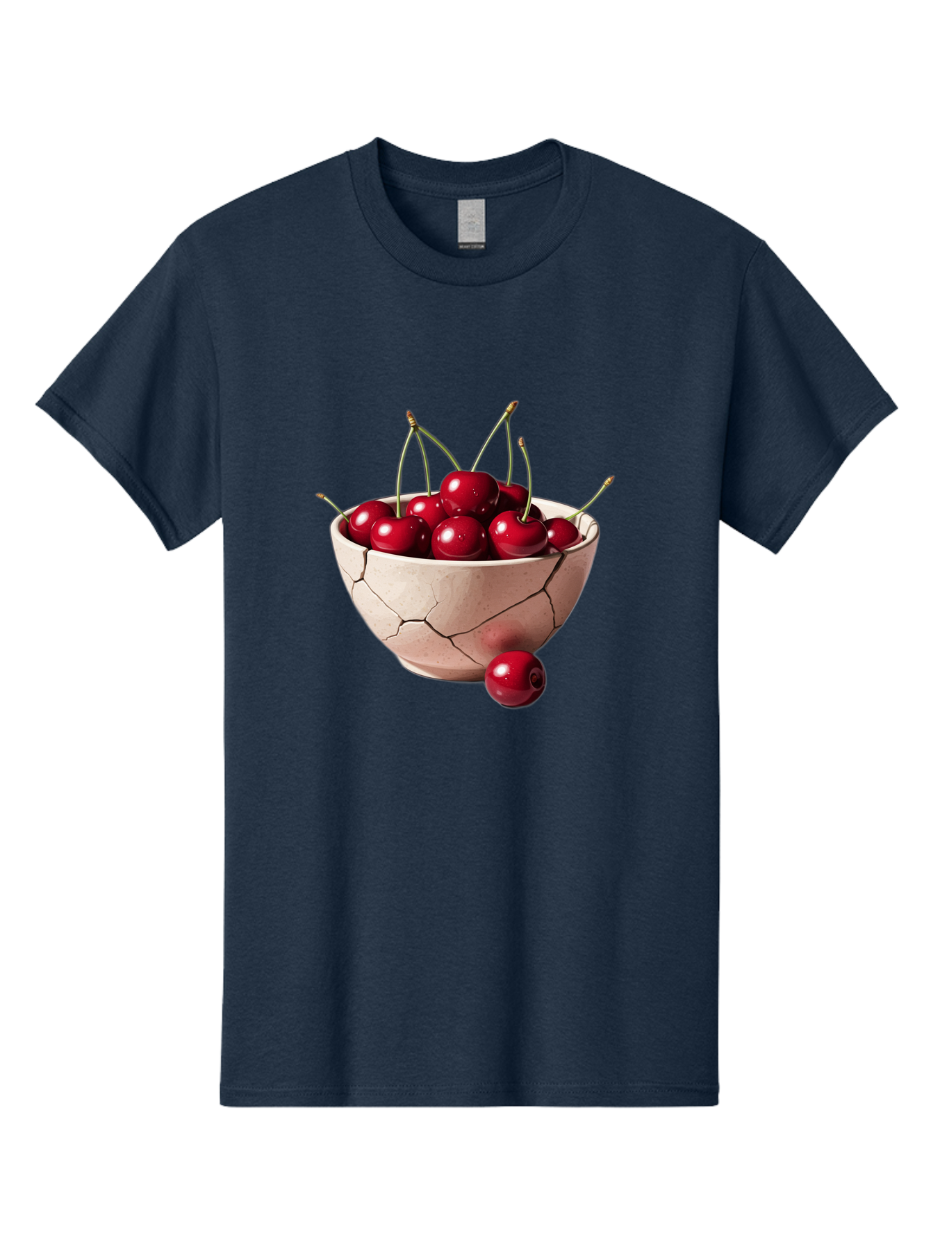 Cracked-Bowl-Cherries-4 Men'S Graphic Tee, 100% Cotton, Comfortable Casual Summer Wear, Machine Washable, Vintage Camera, Old Camera, Antique Camera, Black Camera, Classic Photography, Photography Equipment, Nostalgic Device, Film Camera, Bai741