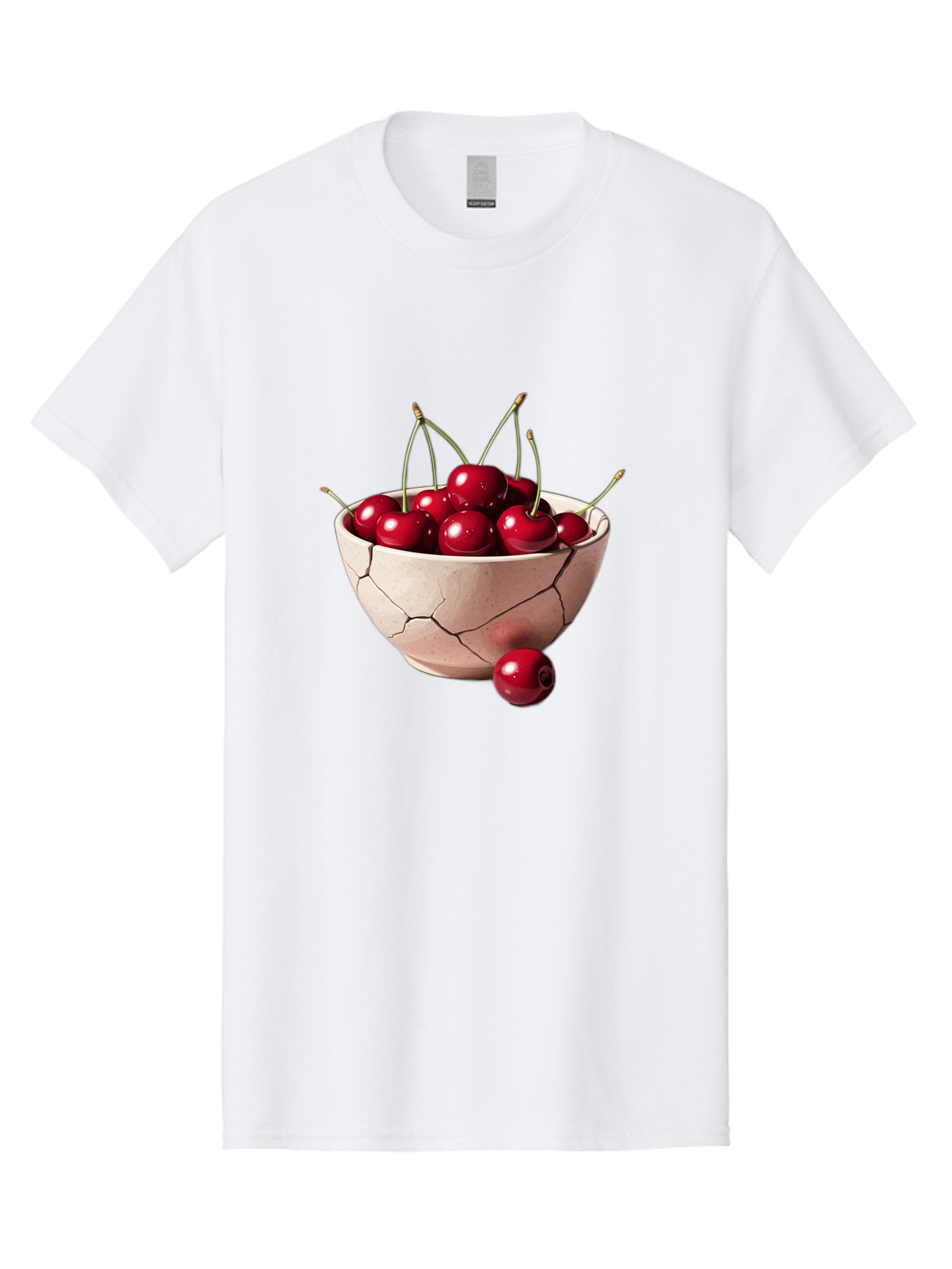 Cracked-Bowl-Cherries-4 Men'S Graphic Tee, 100% Cotton, Comfortable Casual Summer Wear, Machine Washable, Vintage Camera, Old Camera, Antique Camera, Black Camera, Classic Photography, Photography Equipment, Nostalgic Device, Film Camera, Bai741
