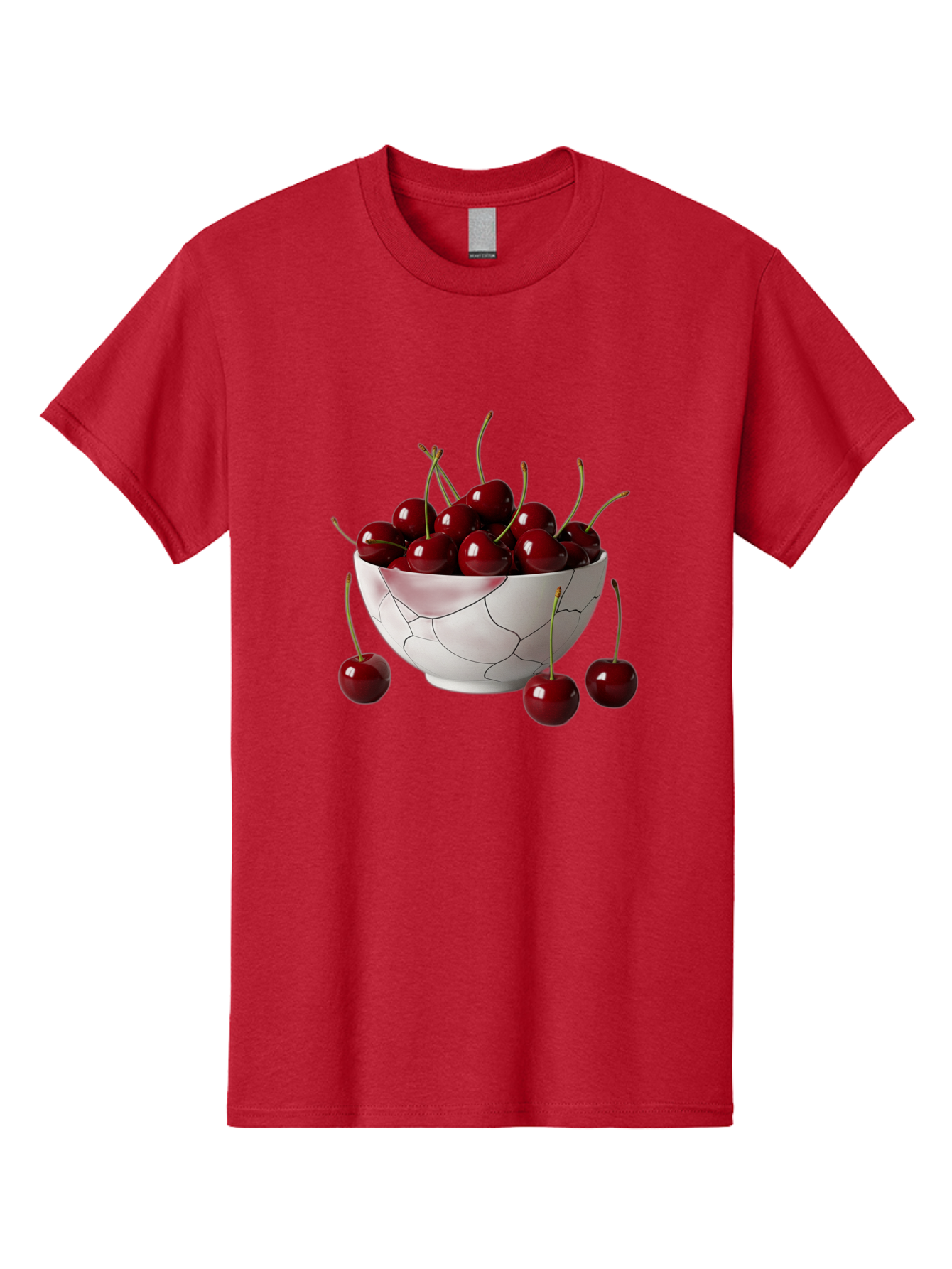 Cracked-Bowl-Cherries Men'S Graphic Tee, 100% Cotton, Comfortable Casual Summer Wear, Machine Washable, Vintage Camera, Old Camera, Antique Camera, Black Camera, Classic Photography, Photography Equipment, Nostalgic Device, Film Camera, Bai742