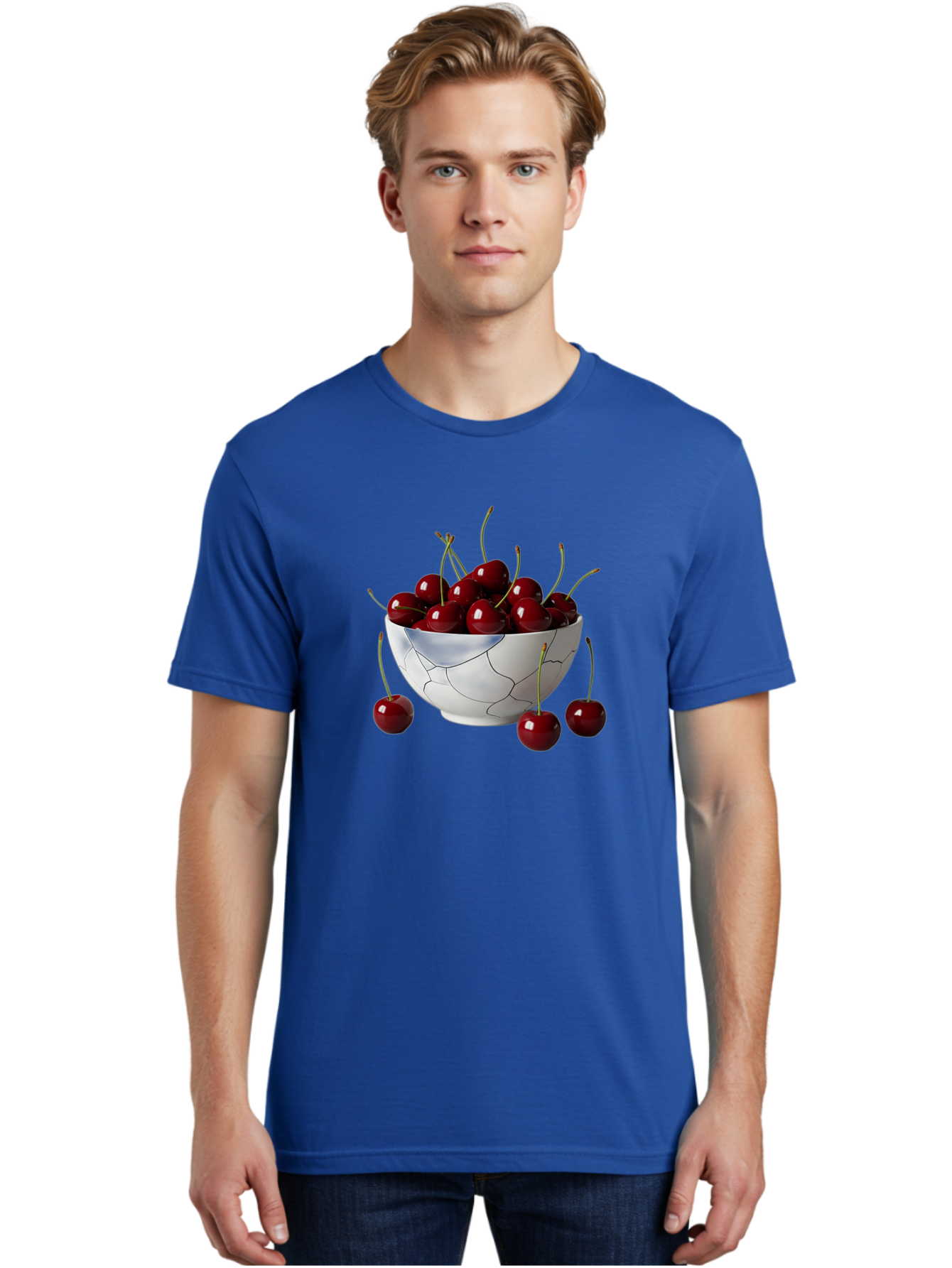 Cracked-Bowl-Cherries Men'S Graphic Tee, 100% Cotton, Comfortable Casual Summer Wear, Machine Washable, Vintage Camera, Old Camera, Antique Camera, Black Camera, Classic Photography, Photography Equipment, Nostalgic Device, Film Camera, Bai742