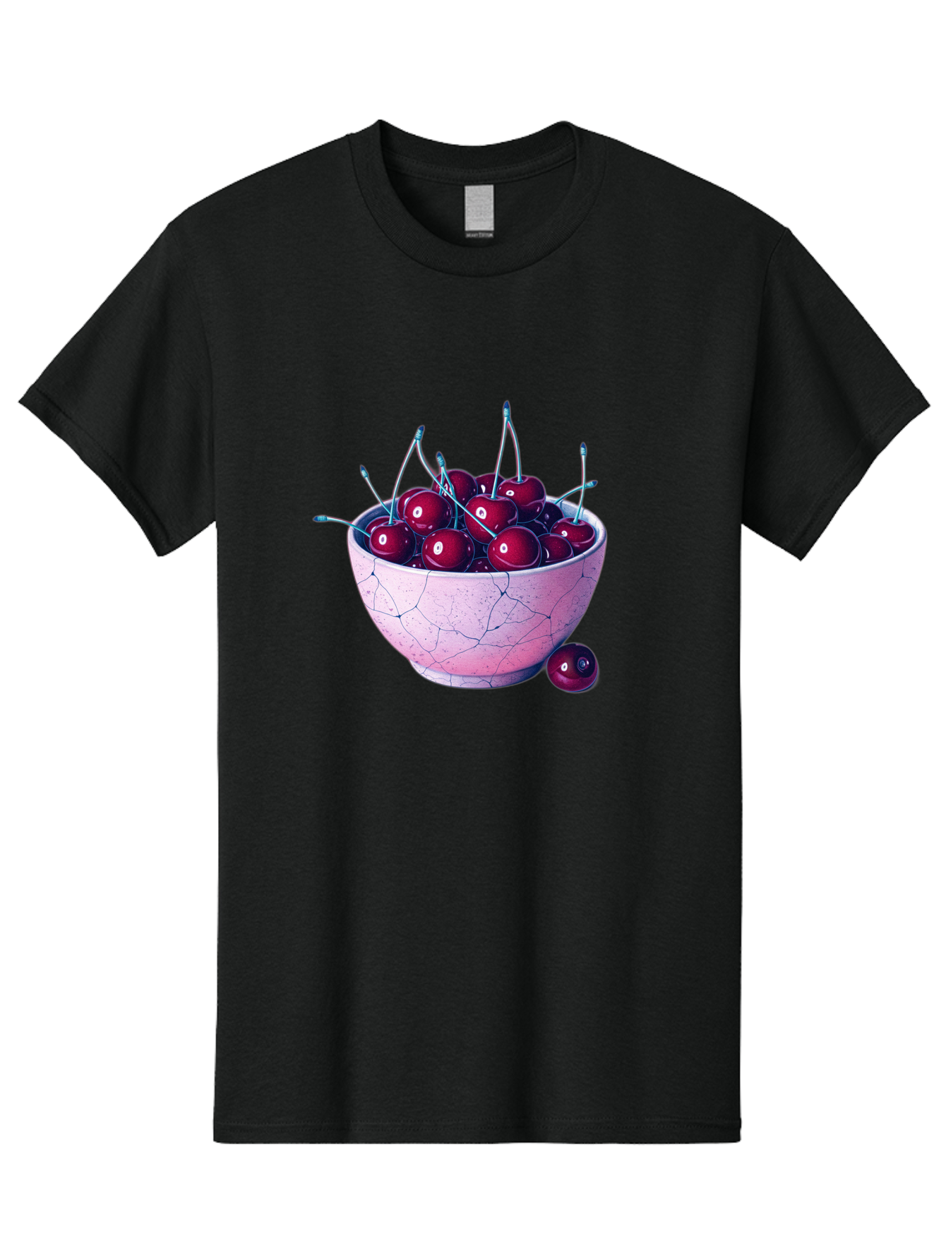 Cracked-Bowl-Of-Cherries Men'S Graphic Tee, 100% Cotton, Comfortable Casual Summer Wear, Machine Washable, Vintage Camera, Old Camera, Antique Camera, Black Camera, Classic Photography, Photography Equipment, Nostalgic Device, Film Camera, Bai743