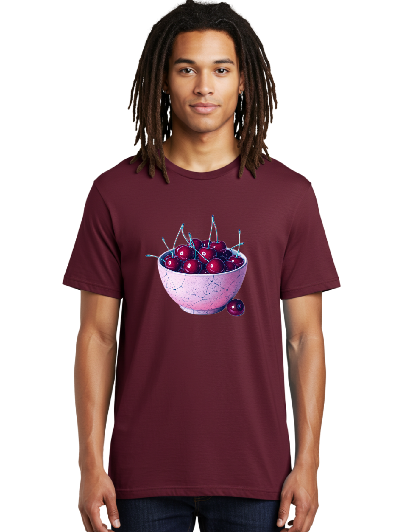 Cracked-Bowl-Of-Cherries Men'S Graphic Tee, 100% Cotton, Comfortable Casual Summer Wear, Machine Washable, Vintage Camera, Old Camera, Antique Camera, Black Camera, Classic Photography, Photography Equipment, Nostalgic Device, Film Camera, Bai743