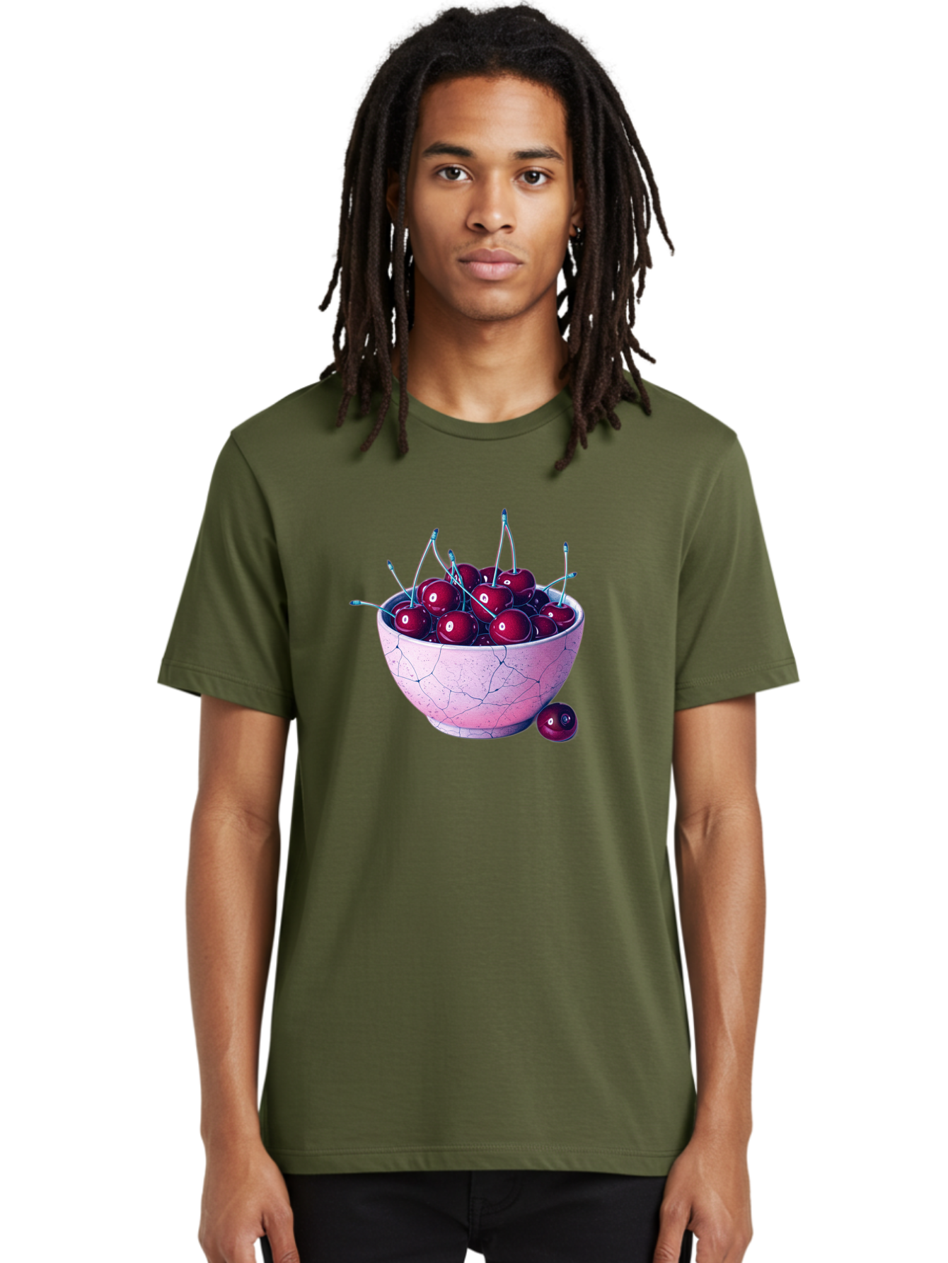 Cracked-Bowl-Of-Cherries Men'S Graphic Tee, 100% Cotton, Comfortable Casual Summer Wear, Machine Washable, Vintage Camera, Old Camera, Antique Camera, Black Camera, Classic Photography, Photography Equipment, Nostalgic Device, Film Camera, Bai743