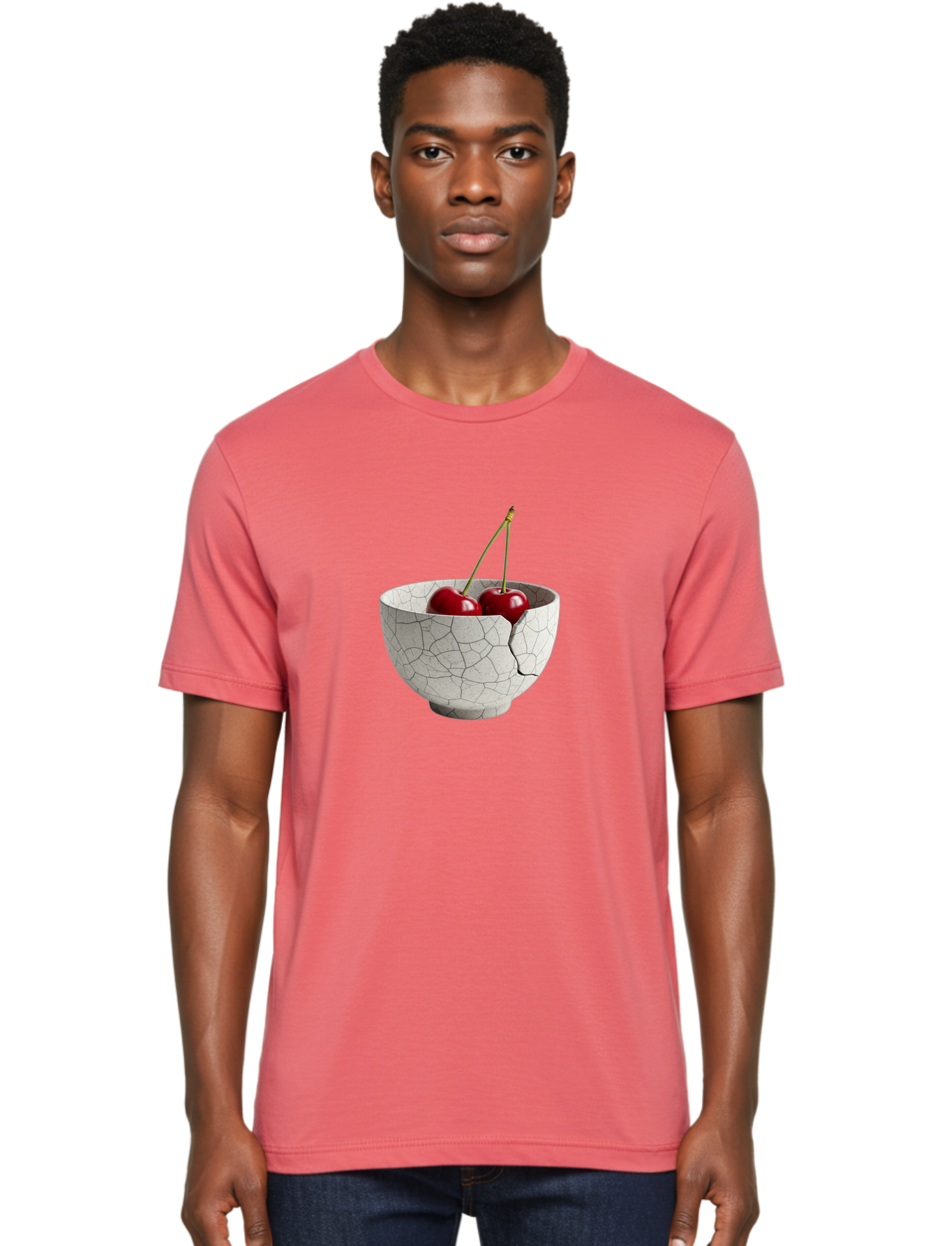 Cracked-Bowl-With-Cherries Men'S Graphic Tee, 100% Cotton, Comfortable Casual Summer Wear, Machine Washable, Vintage Camera, Old Camera, Antique Camera, Black Camera, Classic Photography, Photography Equipment, Nostalgic Device, Film Camera, Bai744