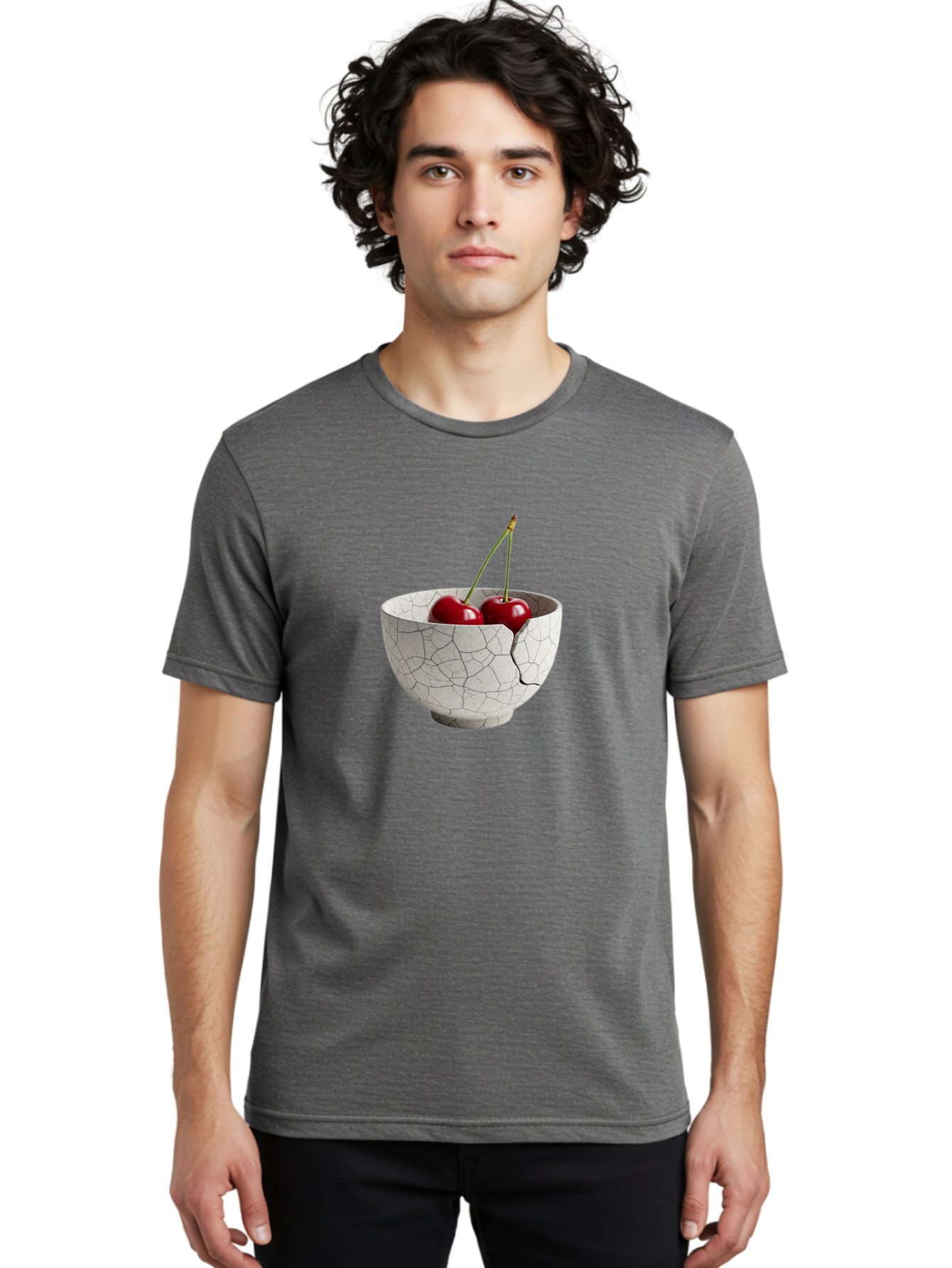 Cracked-Bowl-With-Cherries Men'S Graphic Tee, 100% Cotton, Comfortable Casual Summer Wear, Machine Washable, Vintage Camera, Old Camera, Antique Camera, Black Camera, Classic Photography, Photography Equipment, Nostalgic Device, Film Camera, Bai744