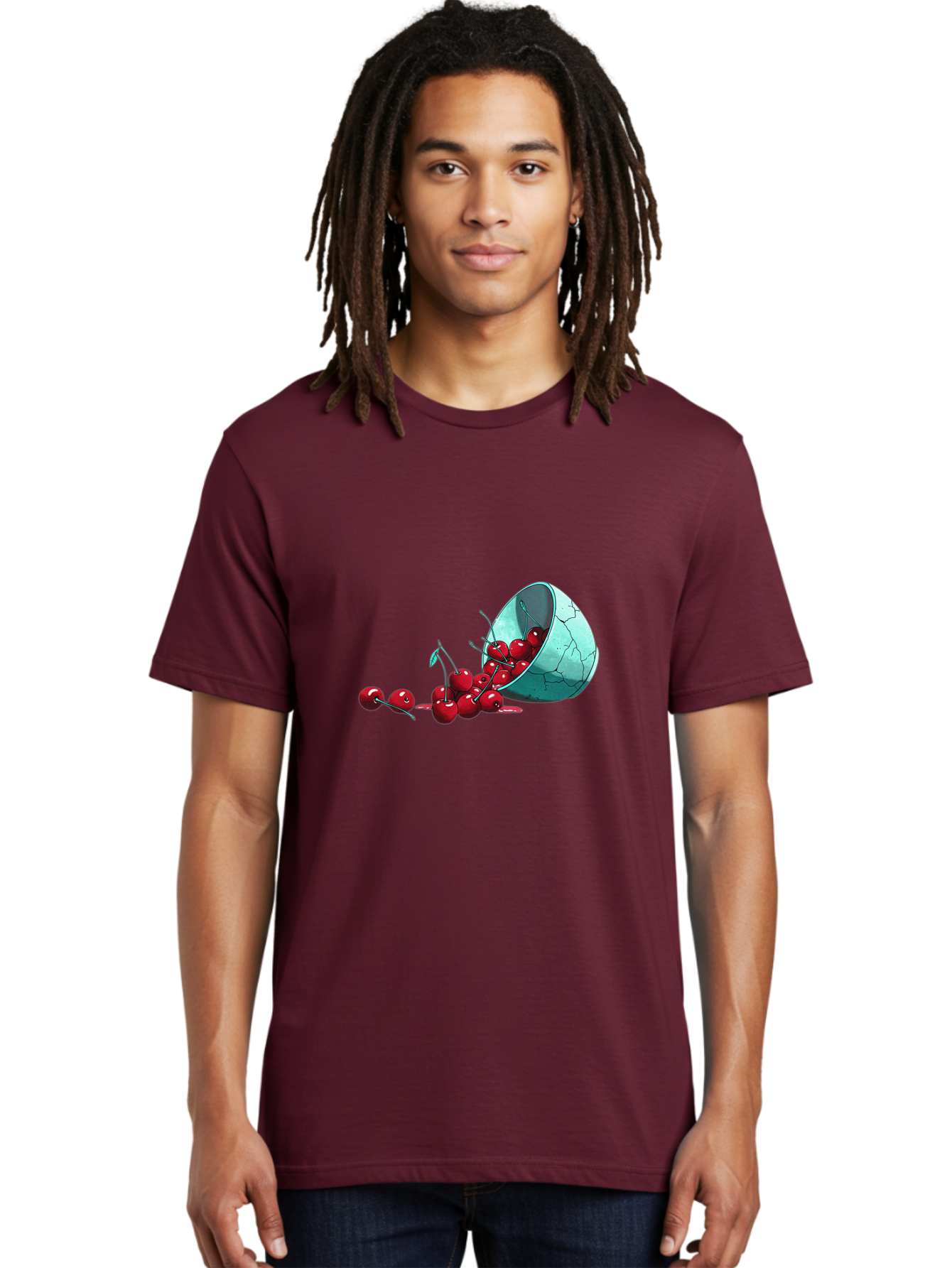 Cracked-Cup-Cherries Men'S Graphic Tee, 100% Cotton, Comfortable Casual Summer Wear, Machine Washable, Vintage Camera, Old Camera, Antique Camera, Black Camera, Classic Photography, Photography Equipment, Nostalgic Device, Film Camera, Bai745