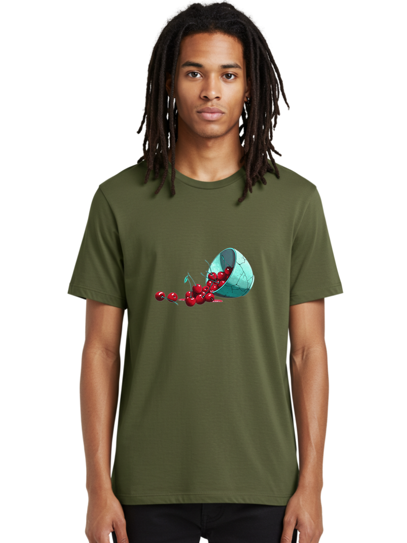 Cracked-Cup-Cherries Men'S Graphic Tee, 100% Cotton, Comfortable Casual Summer Wear, Machine Washable, Vintage Camera, Old Camera, Antique Camera, Black Camera, Classic Photography, Photography Equipment, Nostalgic Device, Film Camera, Bai745