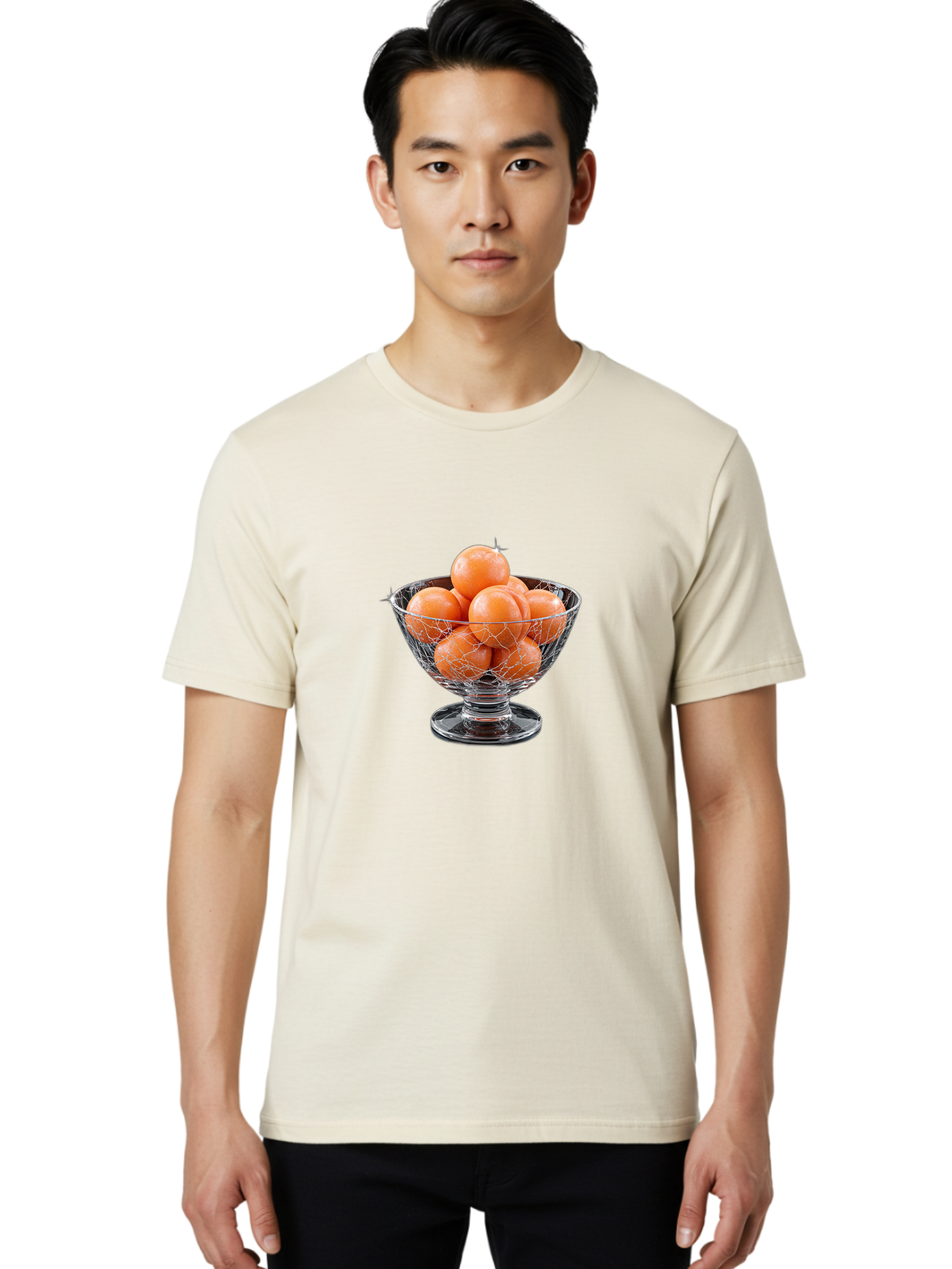 Cracked-Glass-Bowl-Of-Oranges Men'S Graphic Tee, 100% Cotton, Comfortable Casual Summer Wear, Machine Washable, Vintage Camera, Old Camera, Antique Camera, Black Camera, Classic Photography, Photography Equipment, Nostalgic Device, Bai746