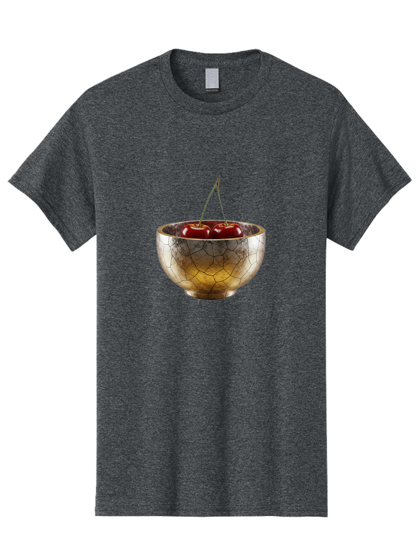 Cracked-Gold-Bowl-With-Cherries Men'S Graphic Tee, 100% Cotton, Comfortable Casual Summer Wear, Machine Washable, Vintage Camera, Old Camera, Antique Camera, Black Camera, Classic Photography, Photography Equipment, Nostalgic Device, Bai747