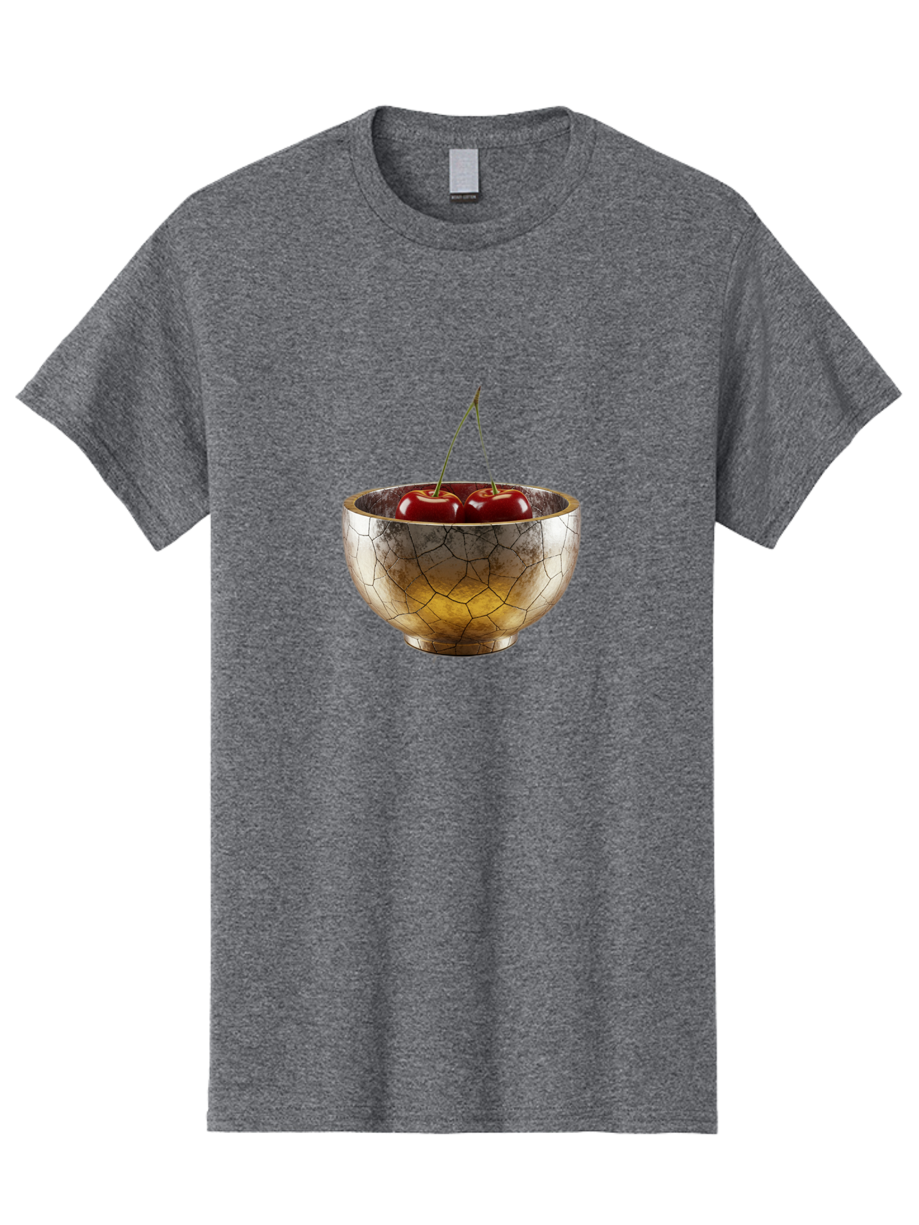Cracked-Gold-Bowl-With-Cherries Men'S Graphic Tee, 100% Cotton, Comfortable Casual Summer Wear, Machine Washable, Vintage Camera, Old Camera, Antique Camera, Black Camera, Classic Photography, Photography Equipment, Nostalgic Device, Bai747
