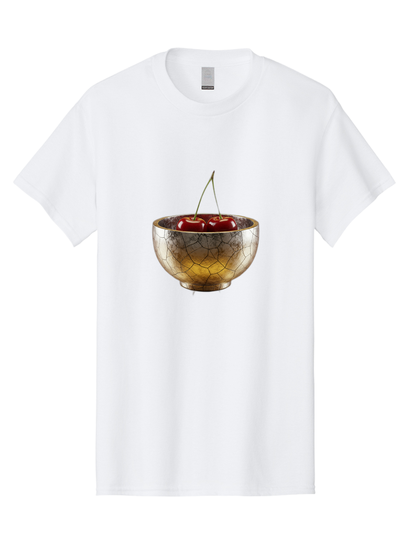 Cracked-Gold-Bowl-With-Cherries Men'S Graphic Tee, 100% Cotton, Comfortable Casual Summer Wear, Machine Washable, Vintage Camera, Old Camera, Antique Camera, Black Camera, Classic Photography, Photography Equipment, Nostalgic Device, Bai747