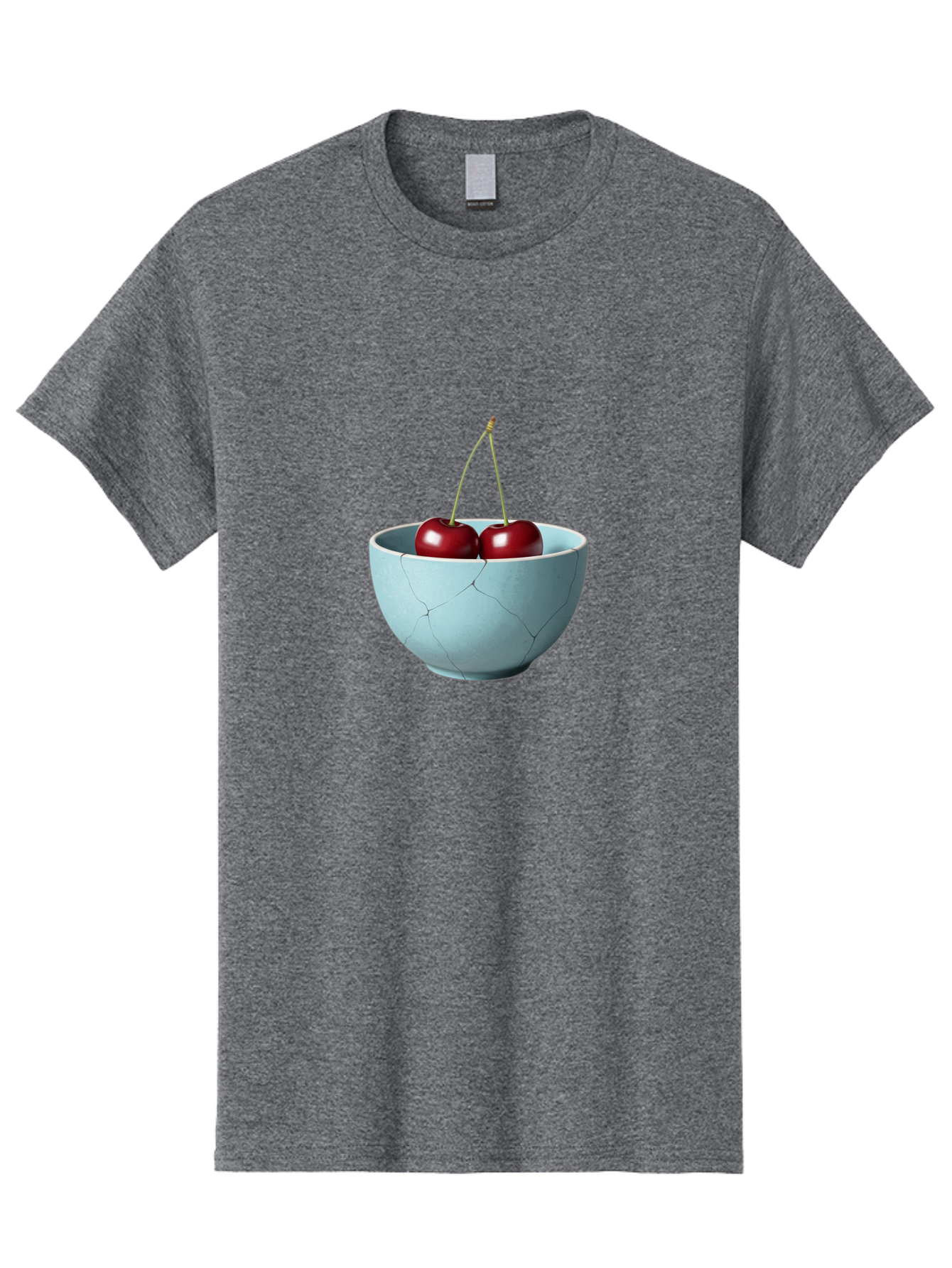 Cracked-White-Bowl-Cherries Men'S Graphic Tee, 100% Cotton, Comfortable Casual Summer Wear, Machine Washable, Vintage Camera, Old Camera, Antique Camera, Black Camera, Classic Photography, Photography Equipment, Nostalgic Device, Film Camera, Bai748