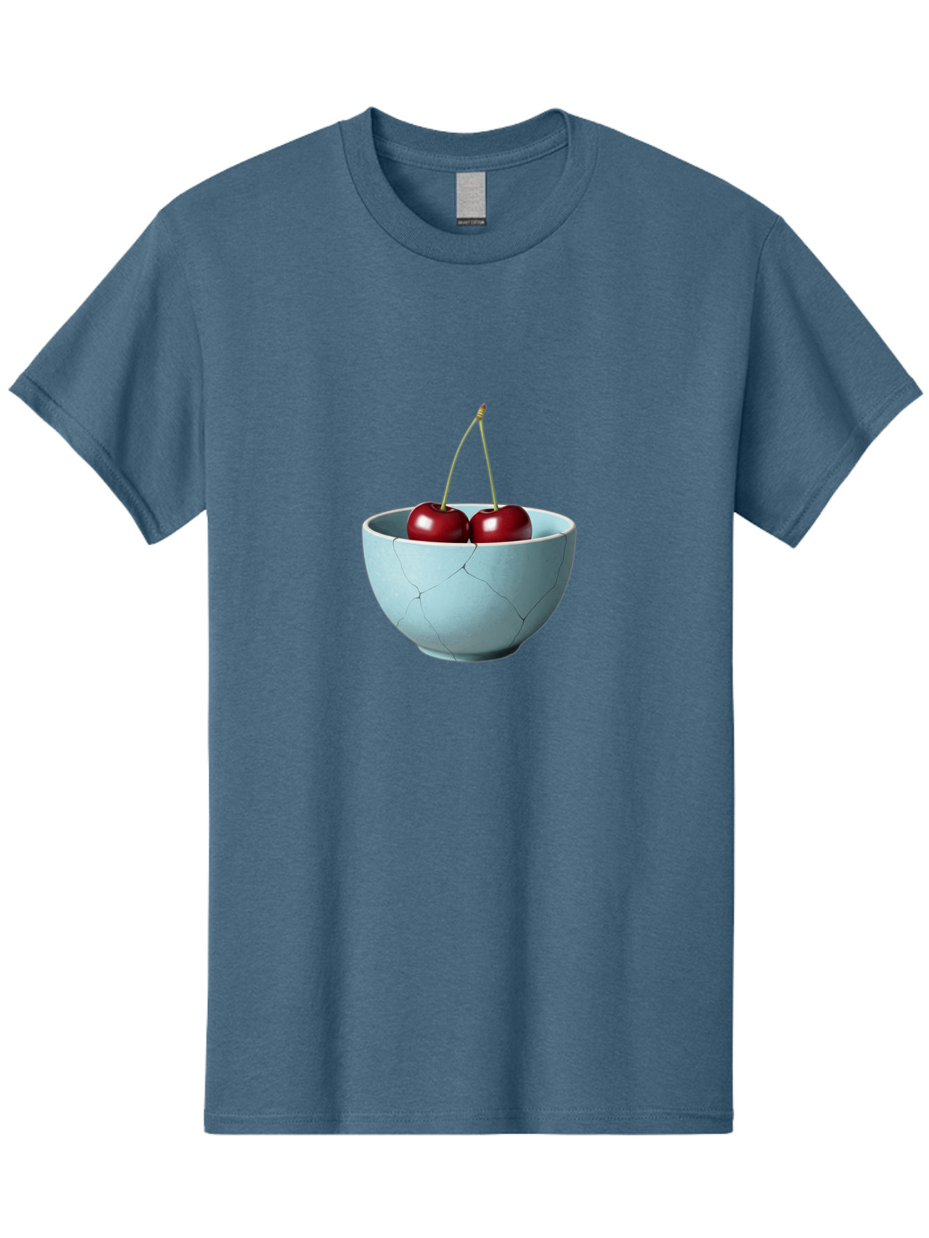 Cracked-White-Bowl-Cherries Men'S Graphic Tee, 100% Cotton, Comfortable Casual Summer Wear, Machine Washable, Vintage Camera, Old Camera, Antique Camera, Black Camera, Classic Photography, Photography Equipment, Nostalgic Device, Film Camera, Bai748