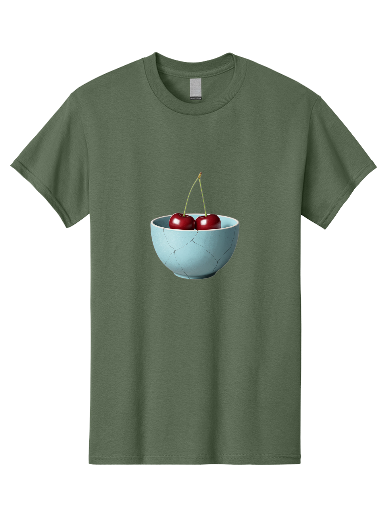 Cracked-White-Bowl-Cherries Men'S Graphic Tee, 100% Cotton, Comfortable Casual Summer Wear, Machine Washable, Vintage Camera, Old Camera, Antique Camera, Black Camera, Classic Photography, Photography Equipment, Nostalgic Device, Film Camera, Bai748