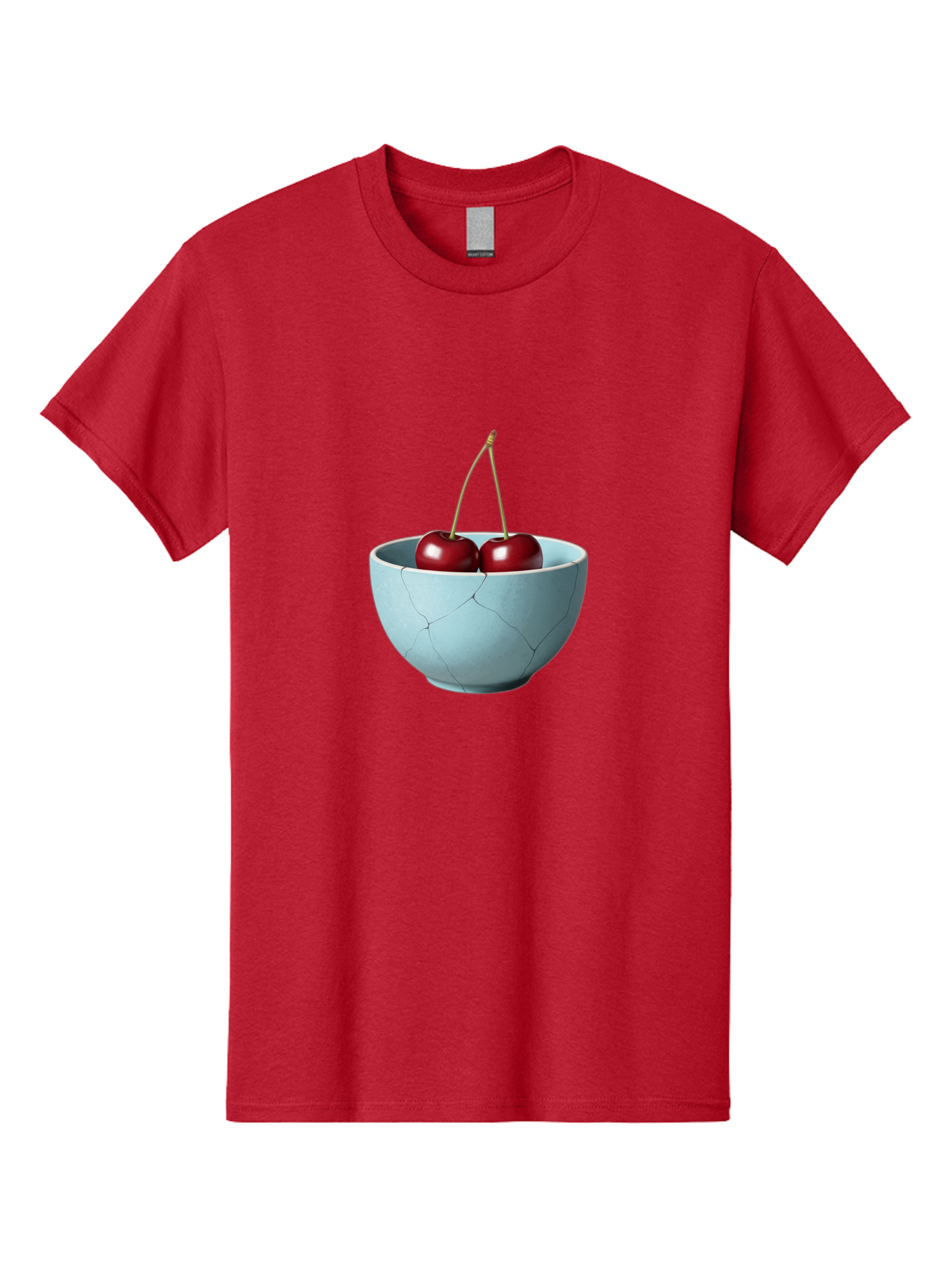 Cracked-White-Bowl-Cherries Men'S Graphic Tee, 100% Cotton, Comfortable Casual Summer Wear, Machine Washable, Vintage Camera, Old Camera, Antique Camera, Black Camera, Classic Photography, Photography Equipment, Nostalgic Device, Film Camera, Bai748
