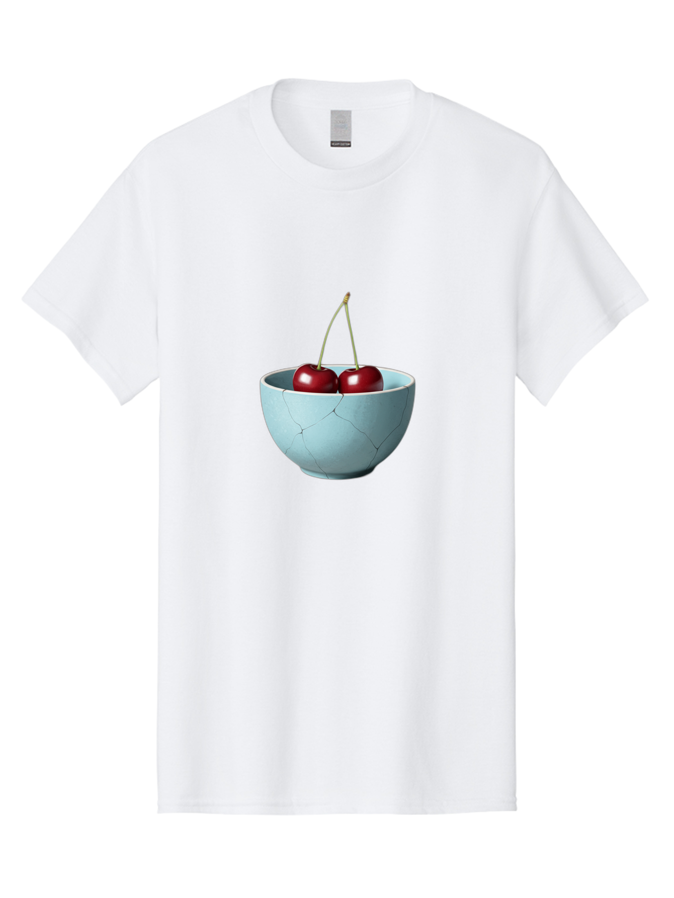 Cracked-White-Bowl-Cherries Men'S Graphic Tee, 100% Cotton, Comfortable Casual Summer Wear, Machine Washable, Vintage Camera, Old Camera, Antique Camera, Black Camera, Classic Photography, Photography Equipment, Nostalgic Device, Film Camera, Bai748