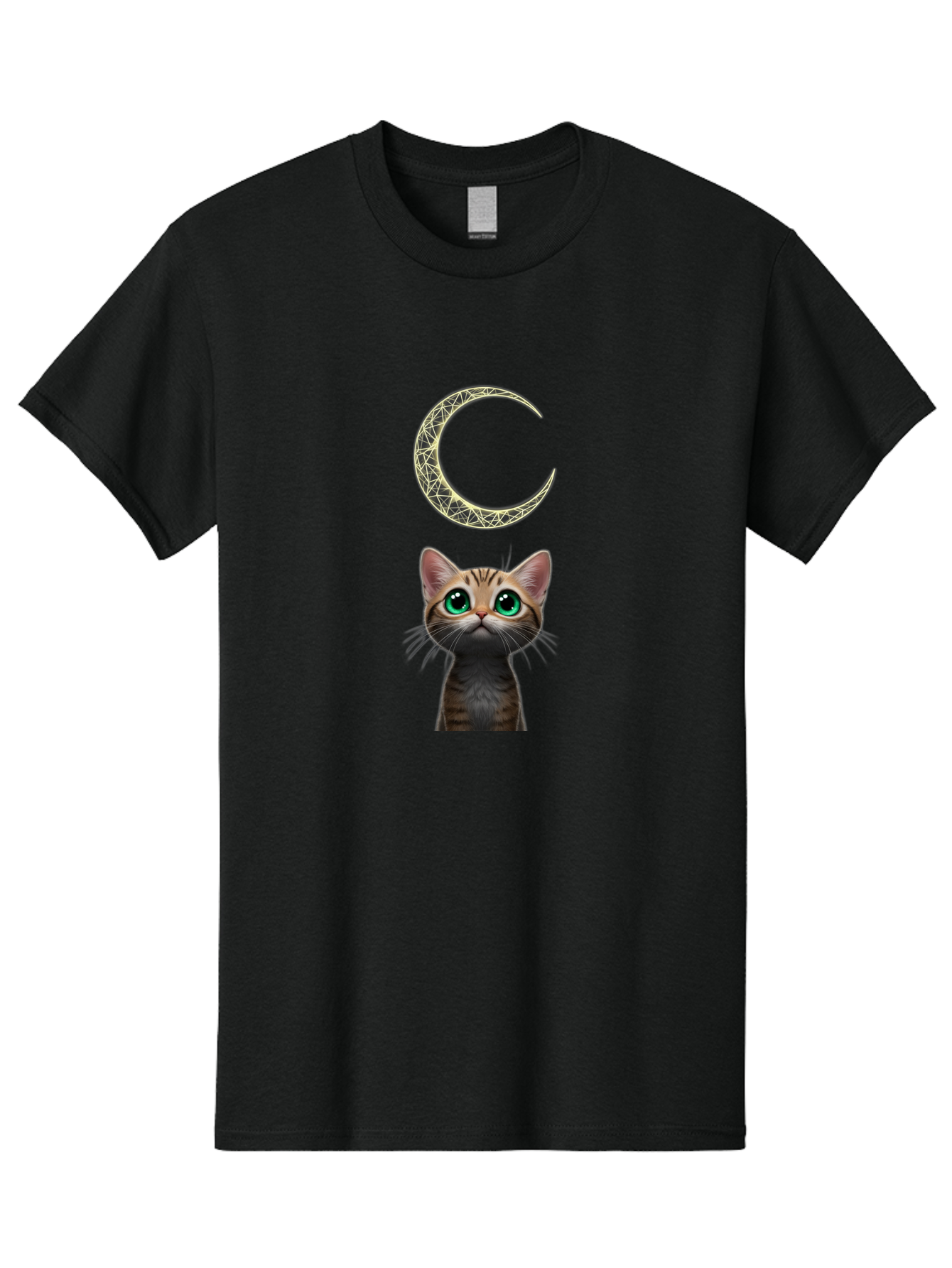 Crescent-Moon-Cat Men'S Graphic Tee, 100% Cotton, Comfortable Casual Summer Wear, Machine Washable, Vintage Camera, Old Camera, Antique Camera, Black Camera, Classic Photography, Photography Equipment, Nostalgic Device, Film Camera, Camera Art Bai749