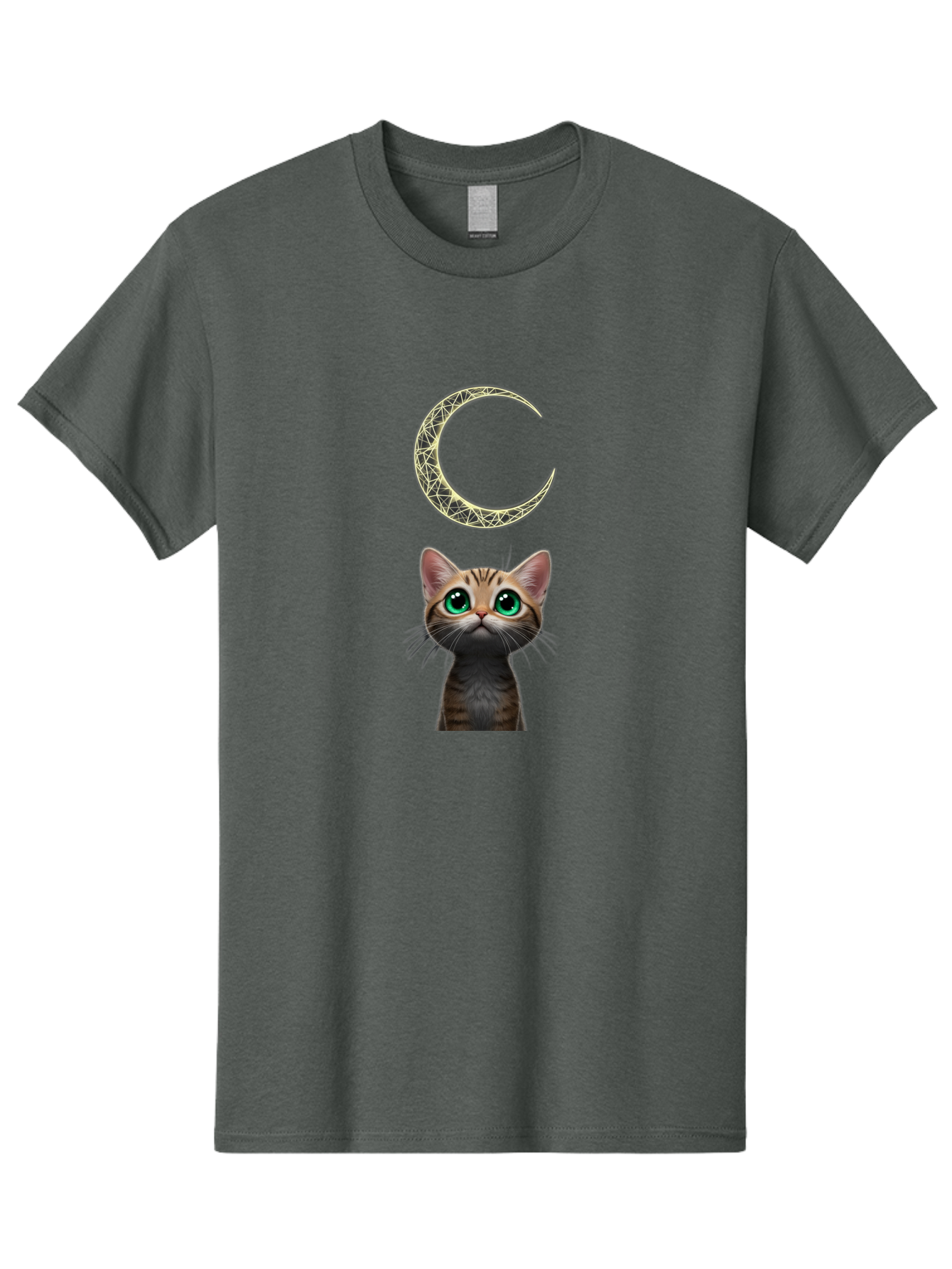 Crescent-Moon-Cat Men'S Graphic Tee, 100% Cotton, Comfortable Casual Summer Wear, Machine Washable, Vintage Camera, Old Camera, Antique Camera, Black Camera, Classic Photography, Photography Equipment, Nostalgic Device, Film Camera, Camera Art Bai749