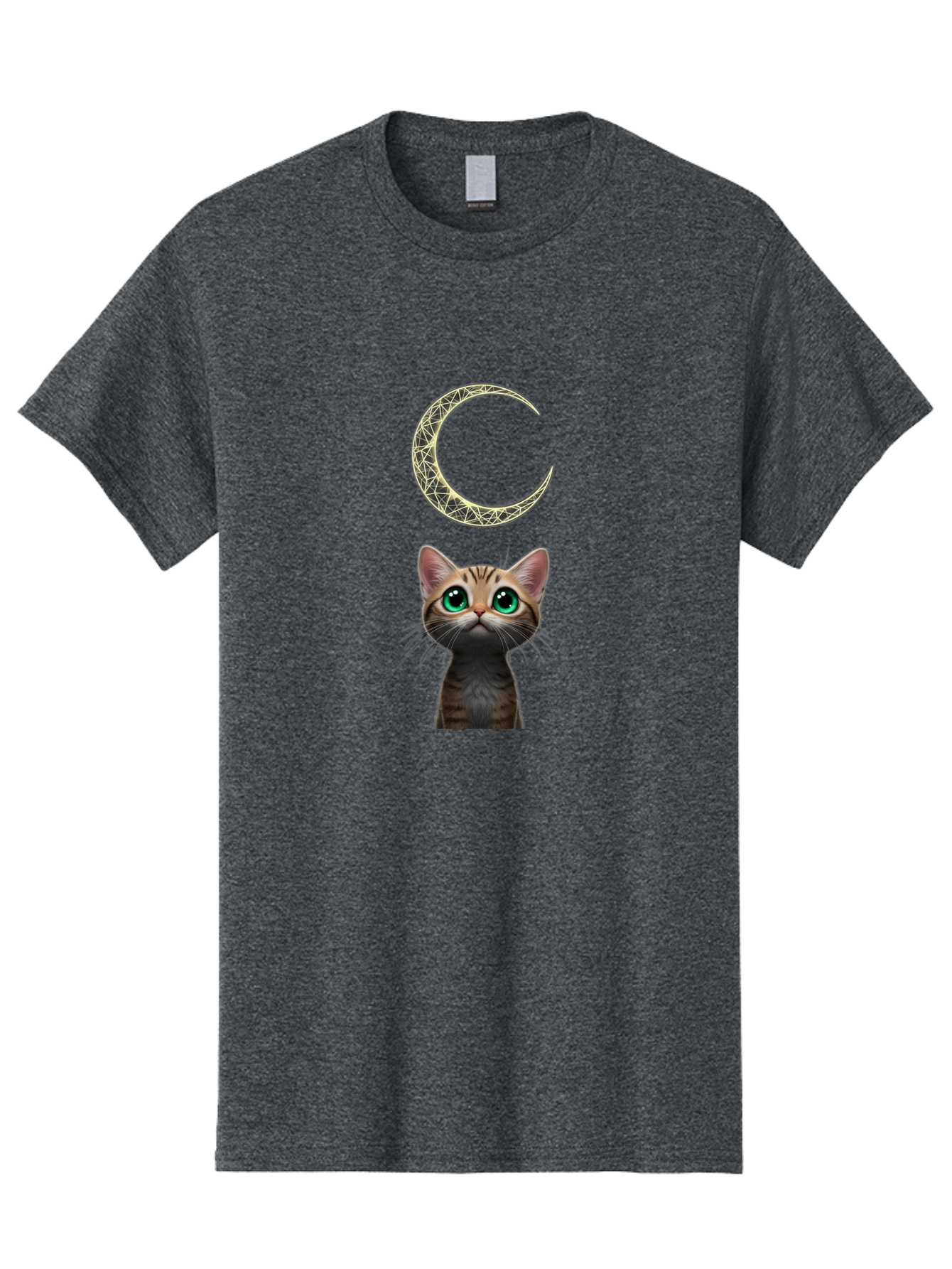 Crescent-Moon-Cat Men'S Graphic Tee, 100% Cotton, Comfortable Casual Summer Wear, Machine Washable, Vintage Camera, Old Camera, Antique Camera, Black Camera, Classic Photography, Photography Equipment, Nostalgic Device, Film Camera, Camera Art Bai749