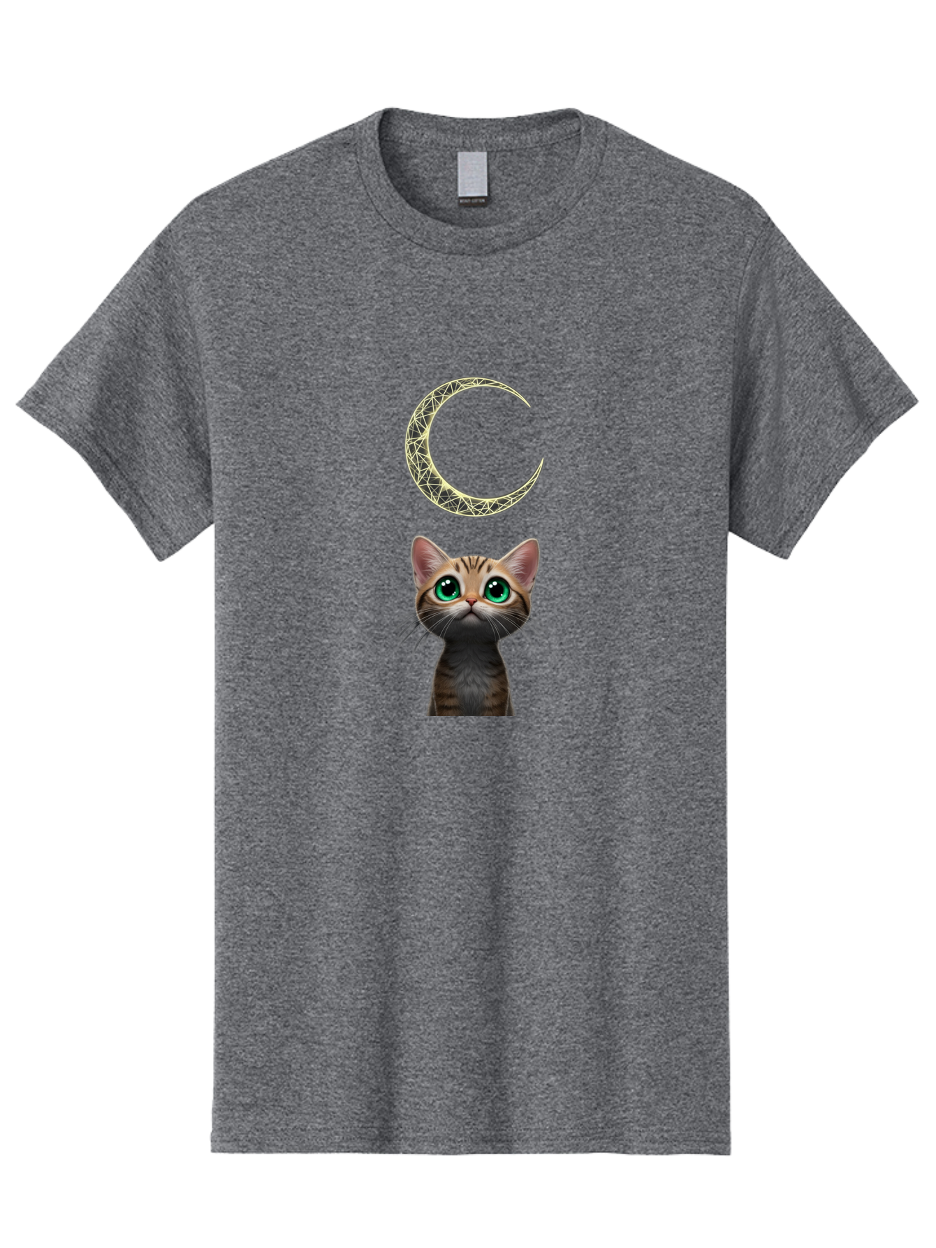 Crescent-Moon-Cat Men'S Graphic Tee, 100% Cotton, Comfortable Casual Summer Wear, Machine Washable, Vintage Camera, Old Camera, Antique Camera, Black Camera, Classic Photography, Photography Equipment, Nostalgic Device, Film Camera, Camera Art Bai749