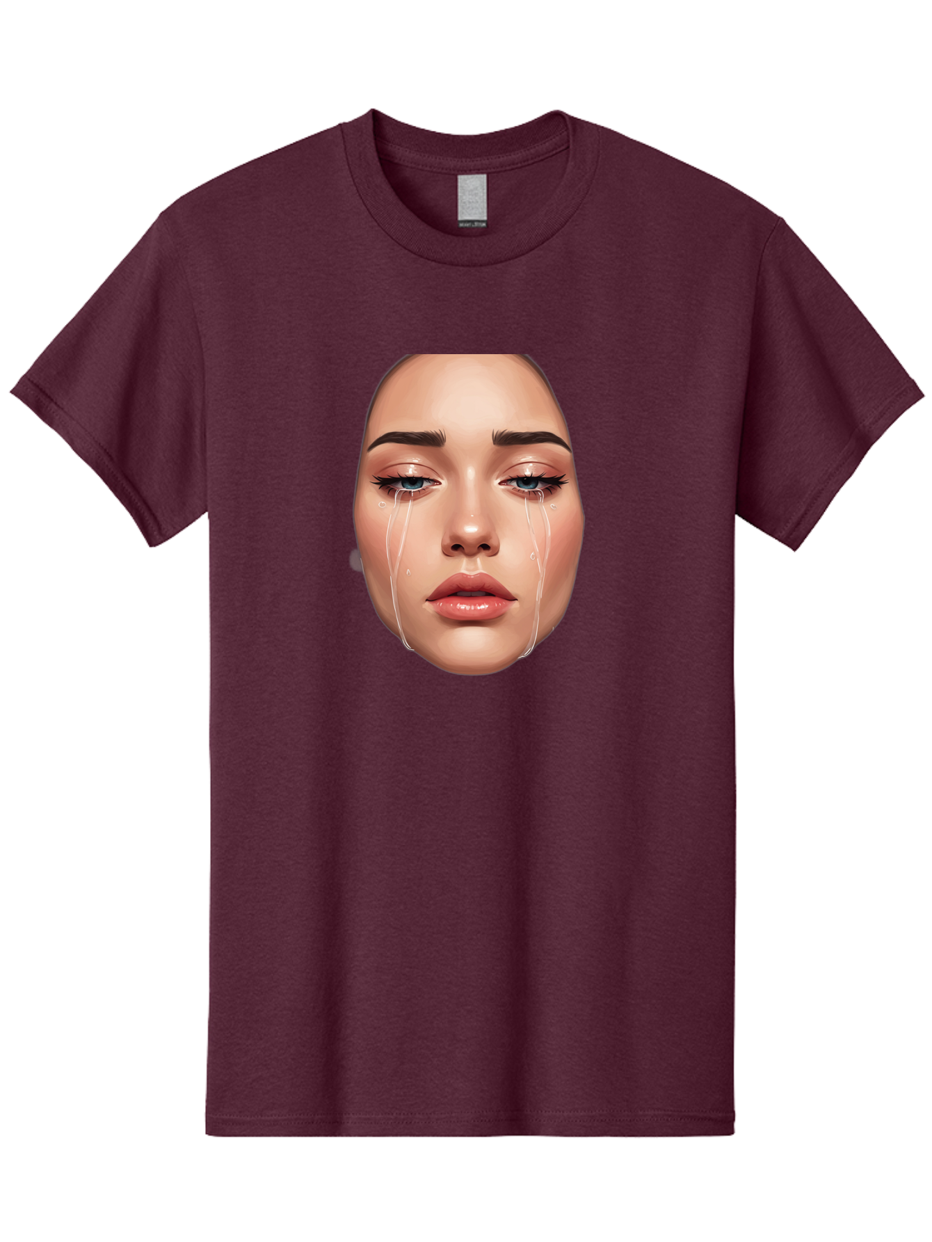 Crying-Face-1 Men'S Graphic Tee, 100% Cotton, Comfortable Casual Summer Wear, Machine Washable, Vintage Camera, Old Camera, Antique Camera, Black Camera, Classic Photography, Photography Equipment, Nostalgic Device, Film Camera, Camera Art Bai751