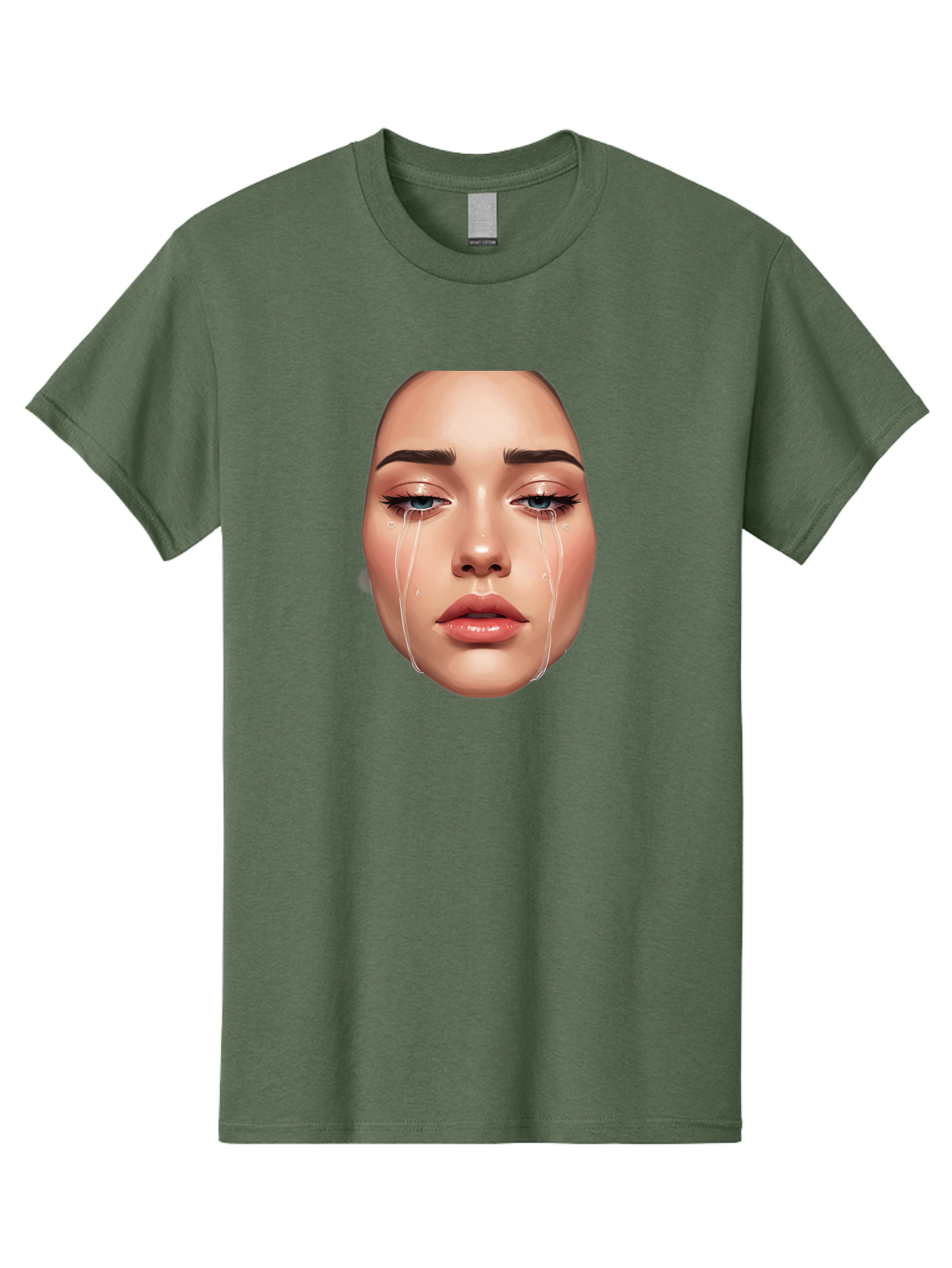 Crying-Face-1 Men'S Graphic Tee, 100% Cotton, Comfortable Casual Summer Wear, Machine Washable, Vintage Camera, Old Camera, Antique Camera, Black Camera, Classic Photography, Photography Equipment, Nostalgic Device, Film Camera, Camera Art Bai751