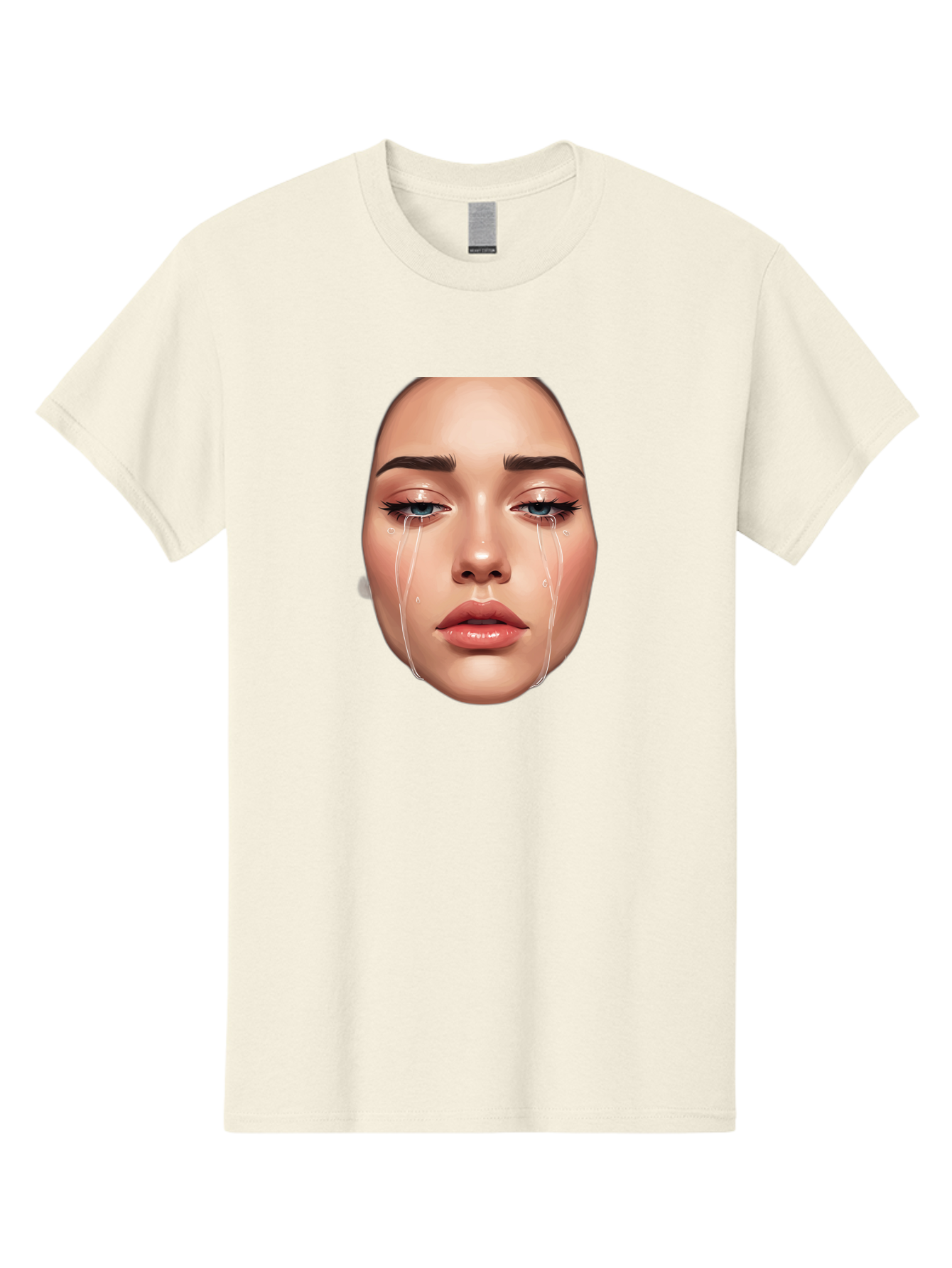 Crying-Face-1 Men'S Graphic Tee, 100% Cotton, Comfortable Casual Summer Wear, Machine Washable, Vintage Camera, Old Camera, Antique Camera, Black Camera, Classic Photography, Photography Equipment, Nostalgic Device, Film Camera, Camera Art Bai751