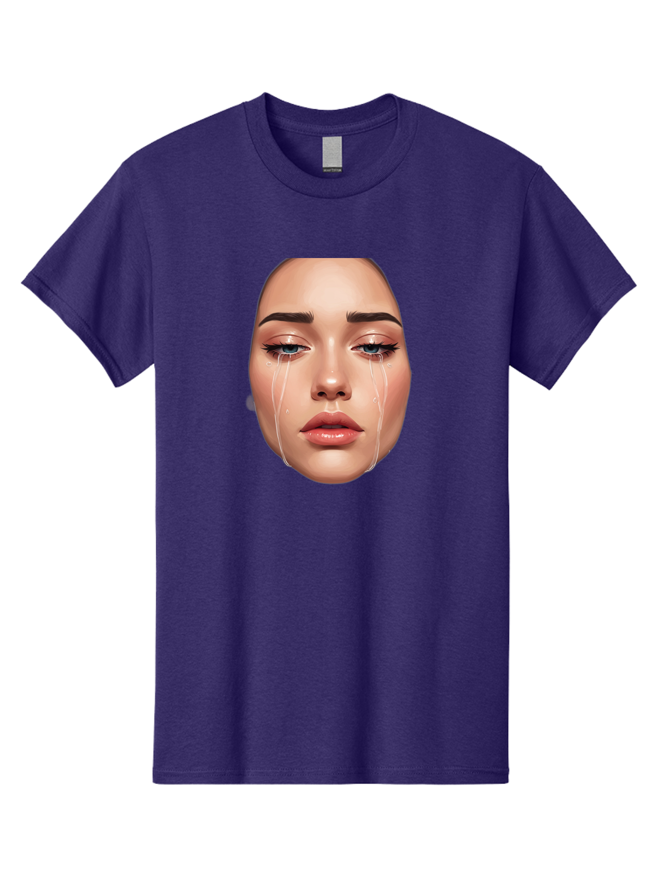 Crying-Face-1 Men'S Graphic Tee, 100% Cotton, Comfortable Casual Summer Wear, Machine Washable, Vintage Camera, Old Camera, Antique Camera, Black Camera, Classic Photography, Photography Equipment, Nostalgic Device, Film Camera, Camera Art Bai751