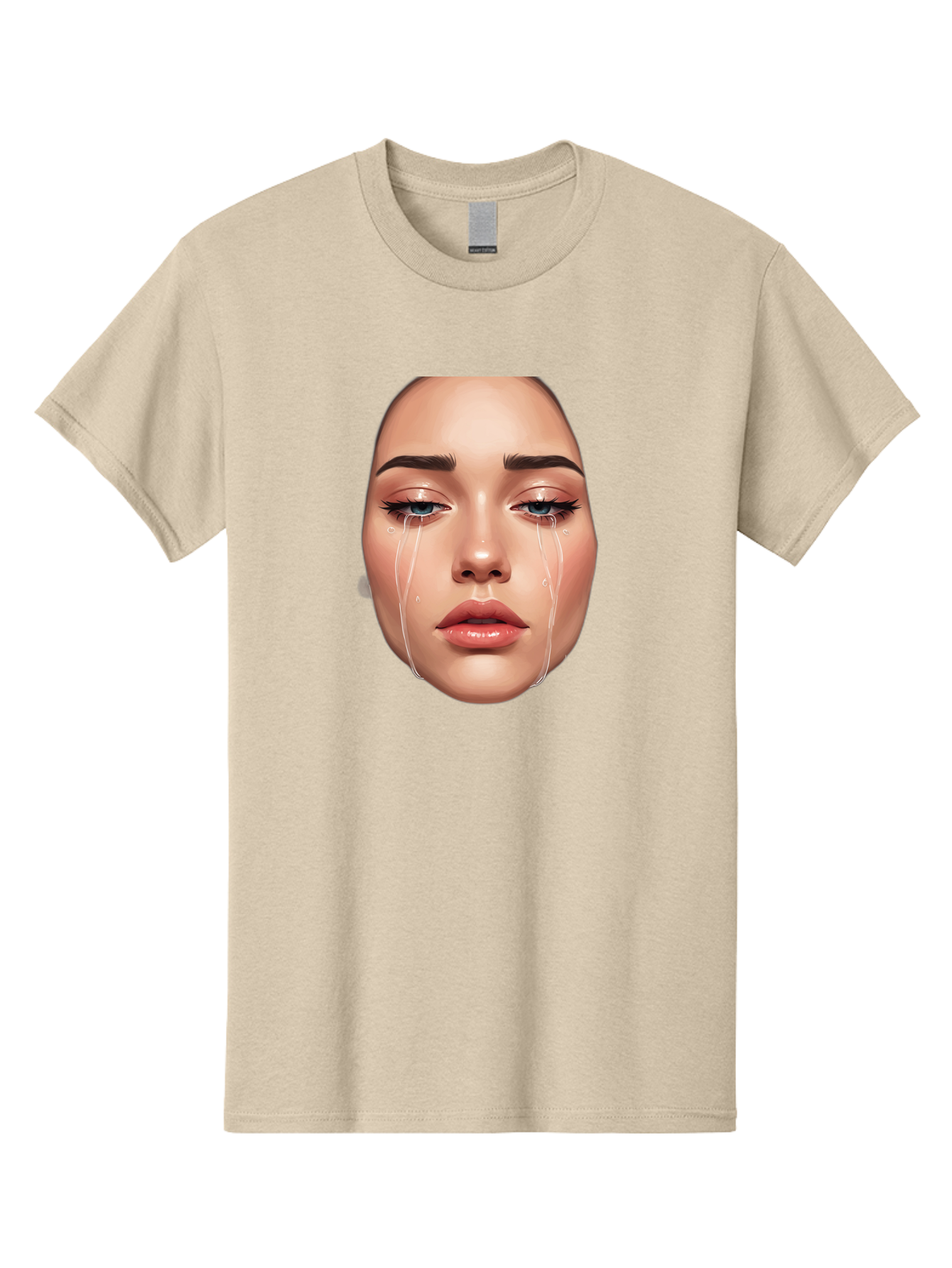 Crying-Face-1 Men'S Graphic Tee, 100% Cotton, Comfortable Casual Summer Wear, Machine Washable, Vintage Camera, Old Camera, Antique Camera, Black Camera, Classic Photography, Photography Equipment, Nostalgic Device, Film Camera, Camera Art Bai751