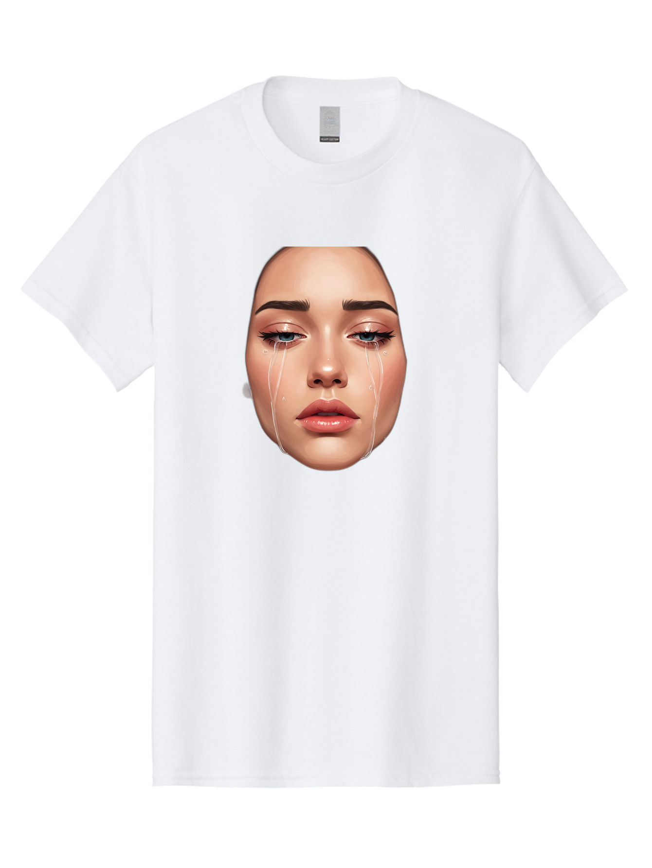 Crying-Face-1 Men'S Graphic Tee, 100% Cotton, Comfortable Casual Summer Wear, Machine Washable, Vintage Camera, Old Camera, Antique Camera, Black Camera, Classic Photography, Photography Equipment, Nostalgic Device, Film Camera, Camera Art Bai751
